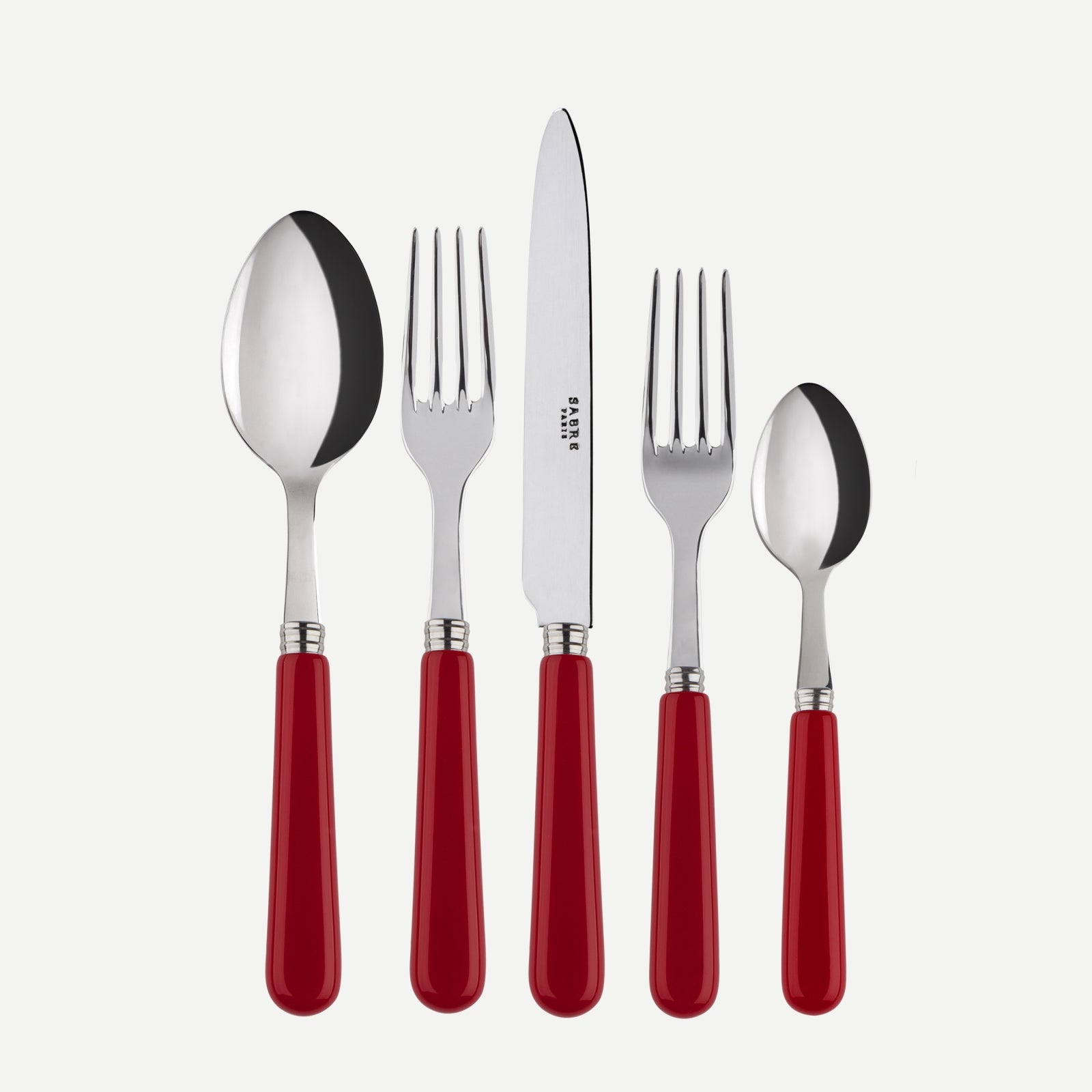 Pop unis, Burgundy - 20 pieces cutlery set