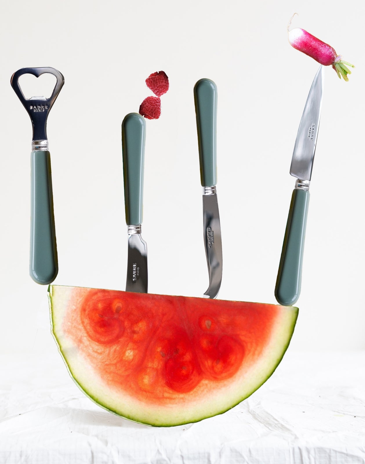 Pop-unis, Asperges - Couteau de cuisine