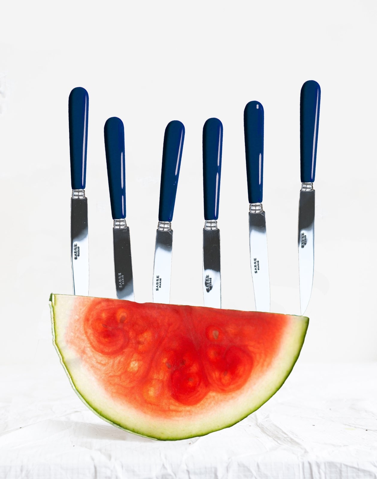 Pop unis, Navy blue - Set of 6 steak knives