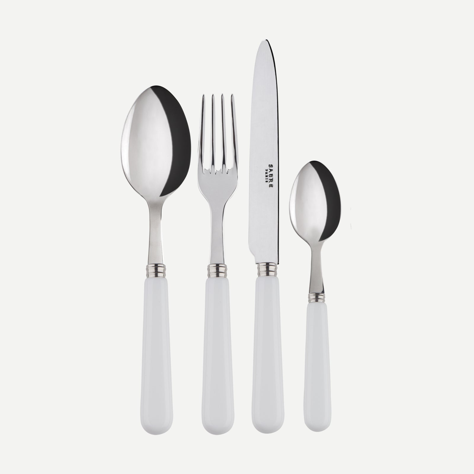 Pop unis, White - 48 pieces cutlery set