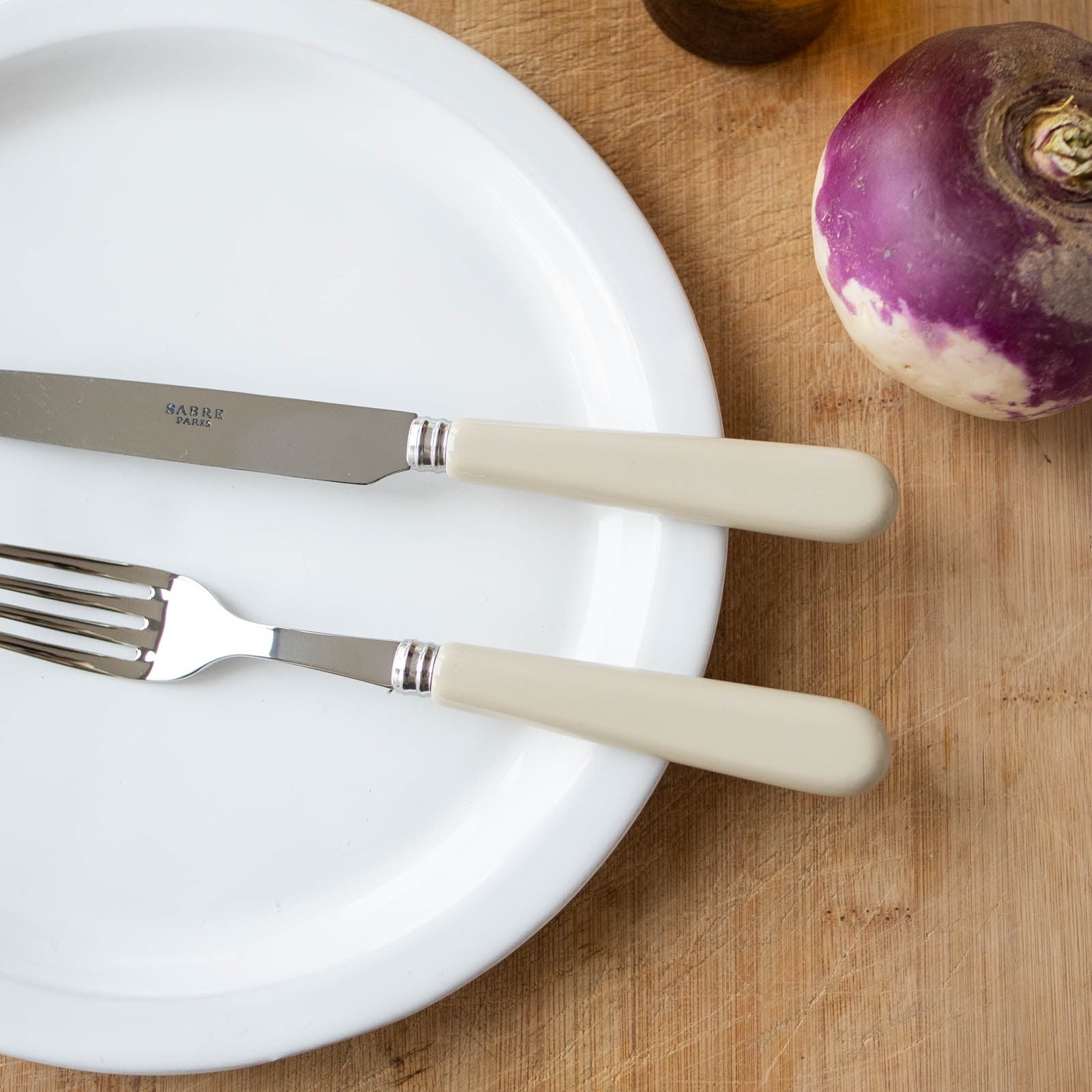 Pop unis, Light kaki - 48 pieces cutlery set