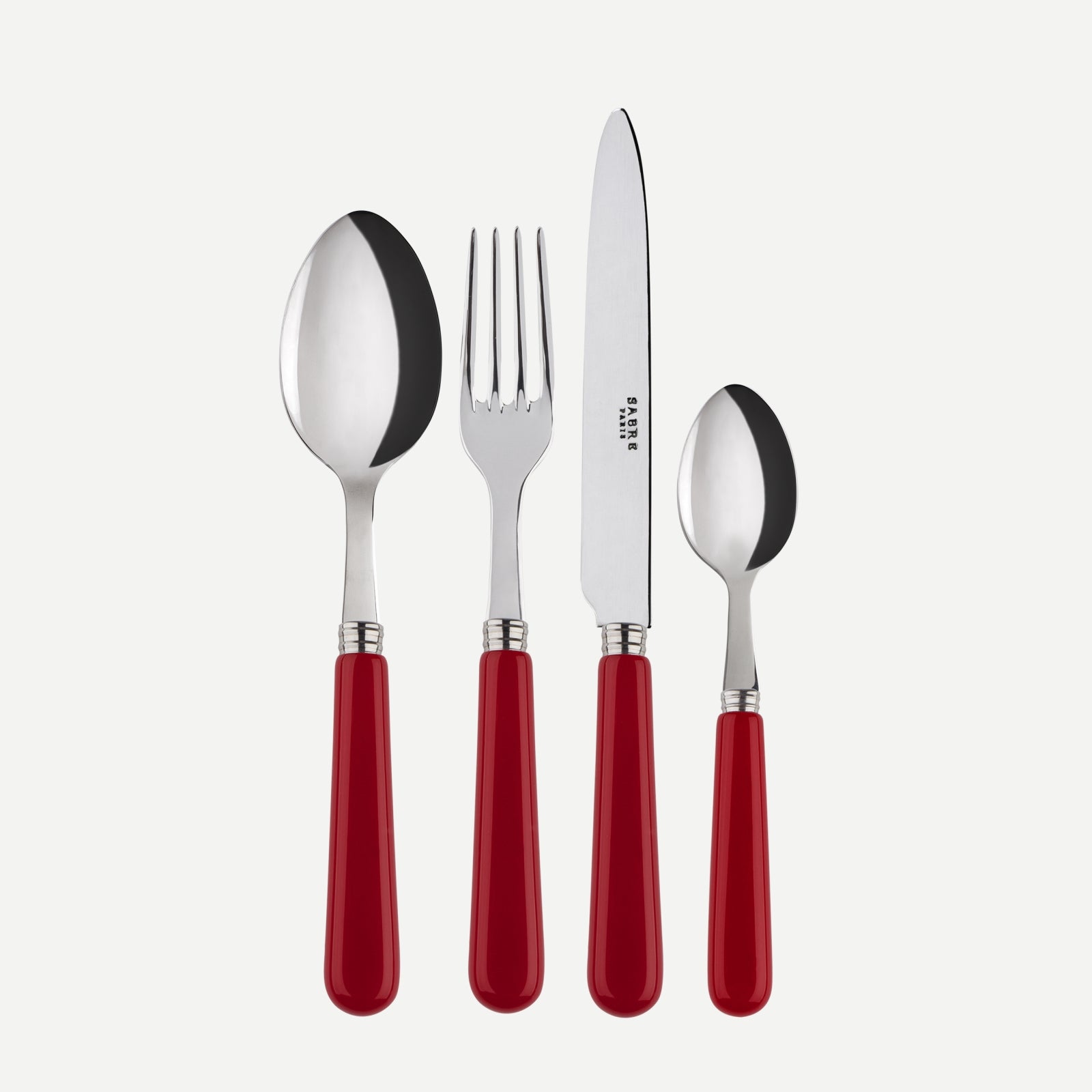 Pop unis, Burgundy - 48 pieces cutlery set