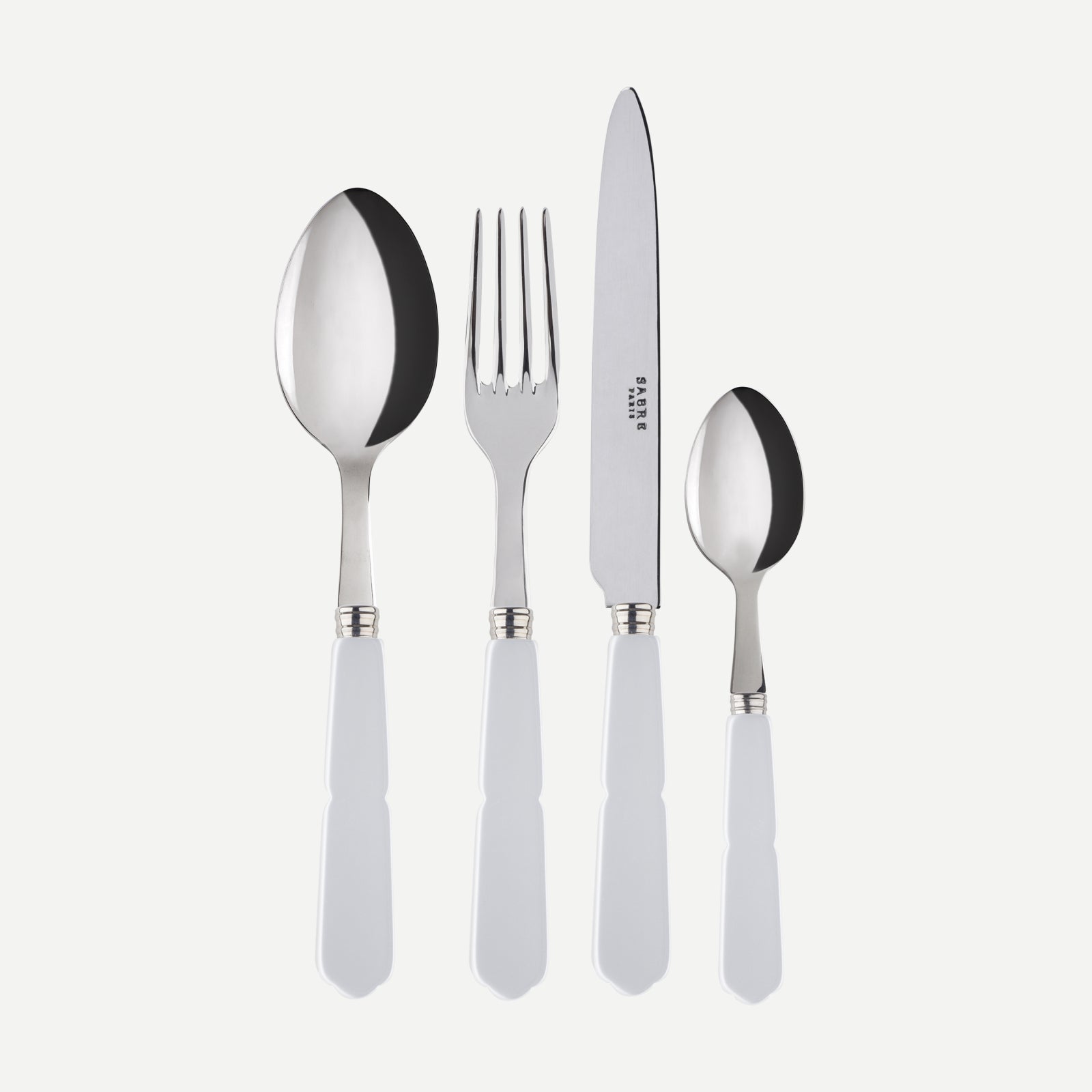 Gustave, White - 4 pieces cutlery set