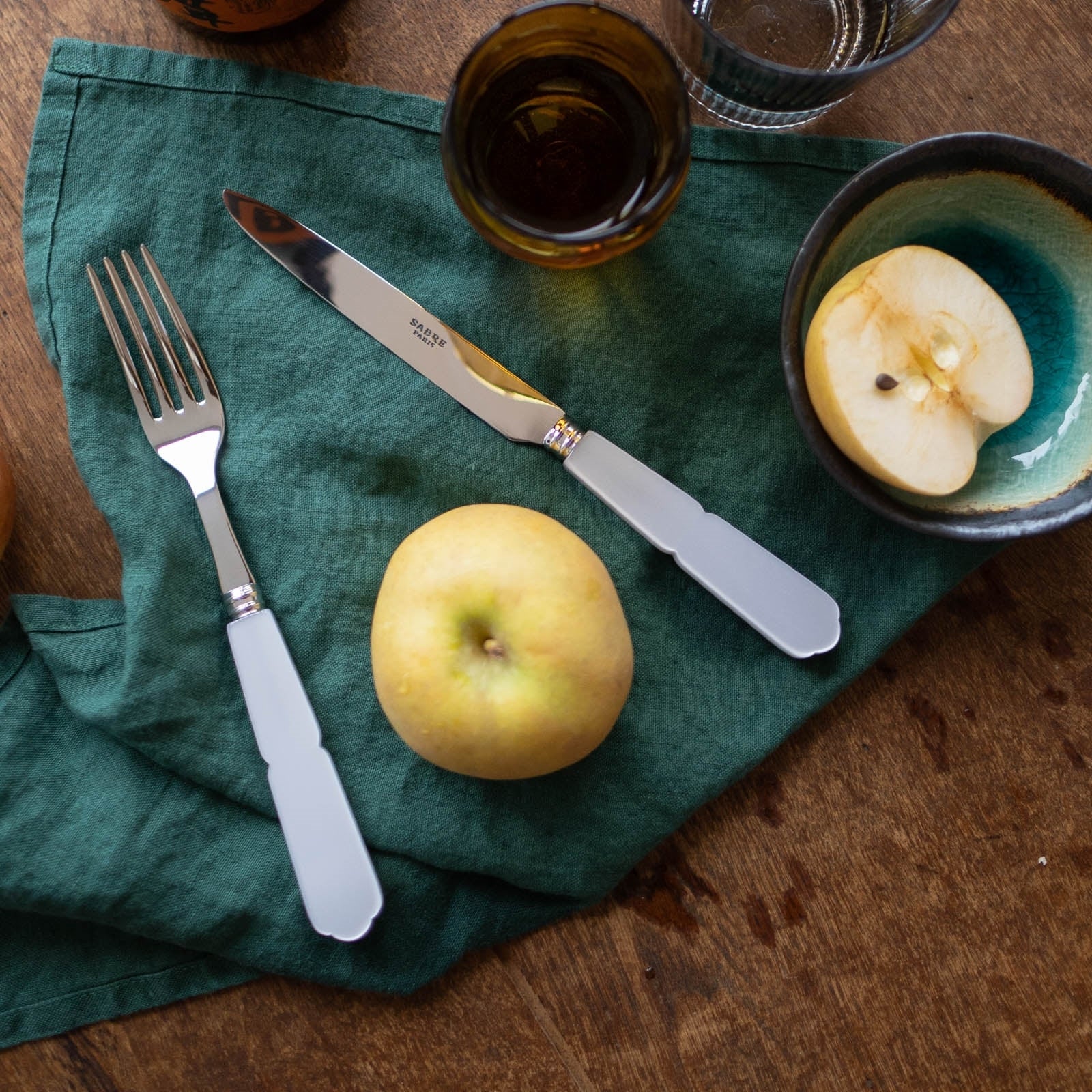 Gustave, White - 20 pieces cutlery set