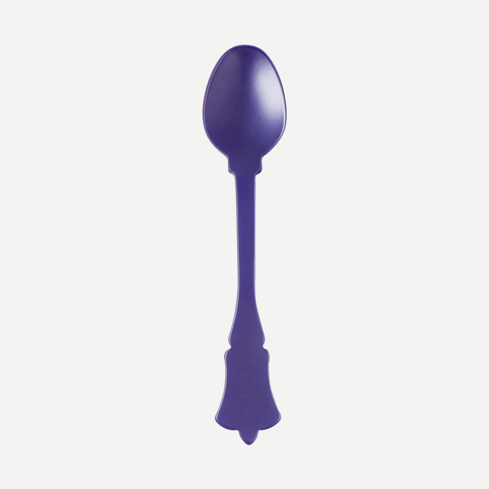 Purple Silicone Mixing Spoon - 10 1/2'' x 2 1/4'' x 3/4'' - 1