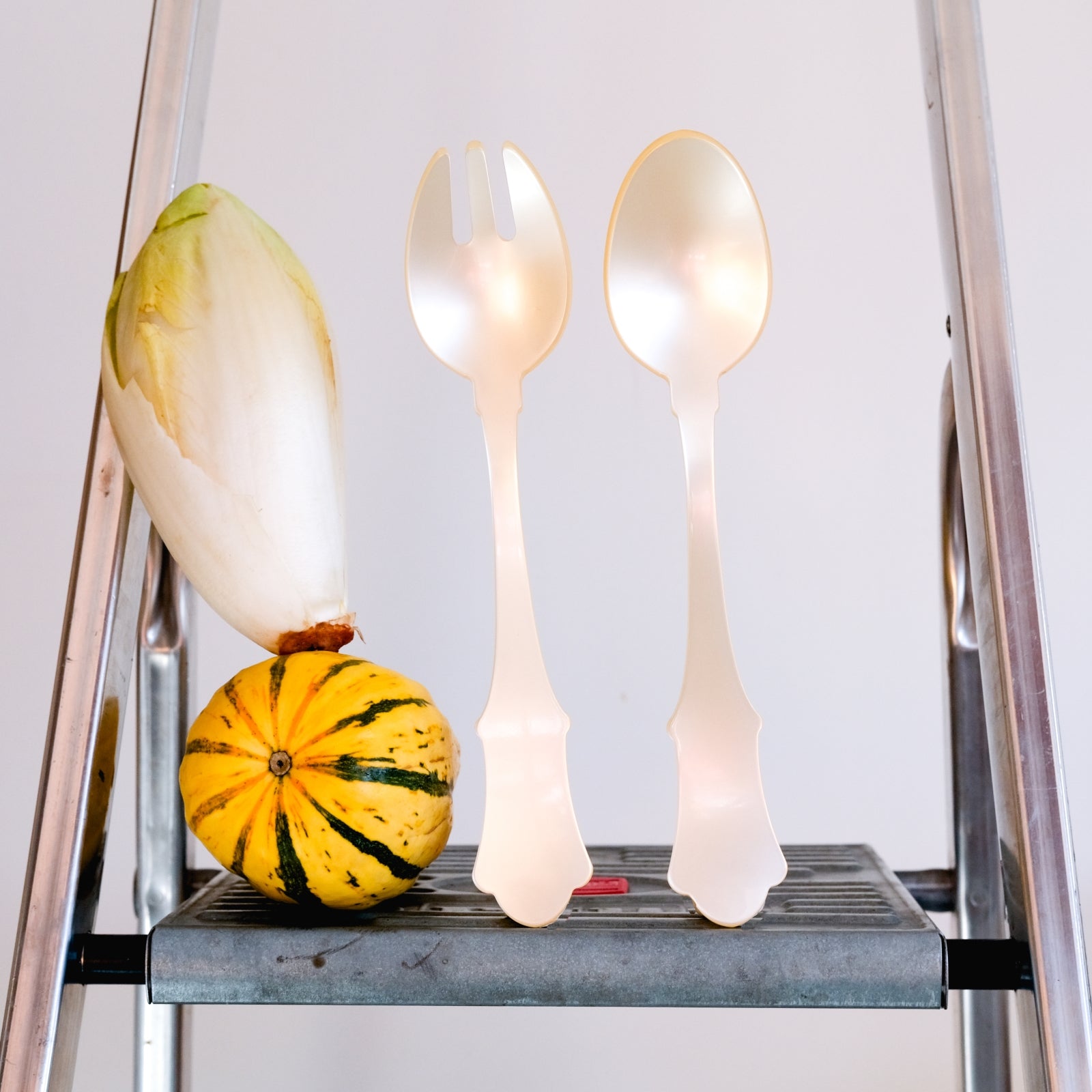 Honorine, Pearl - Salad cutlery set