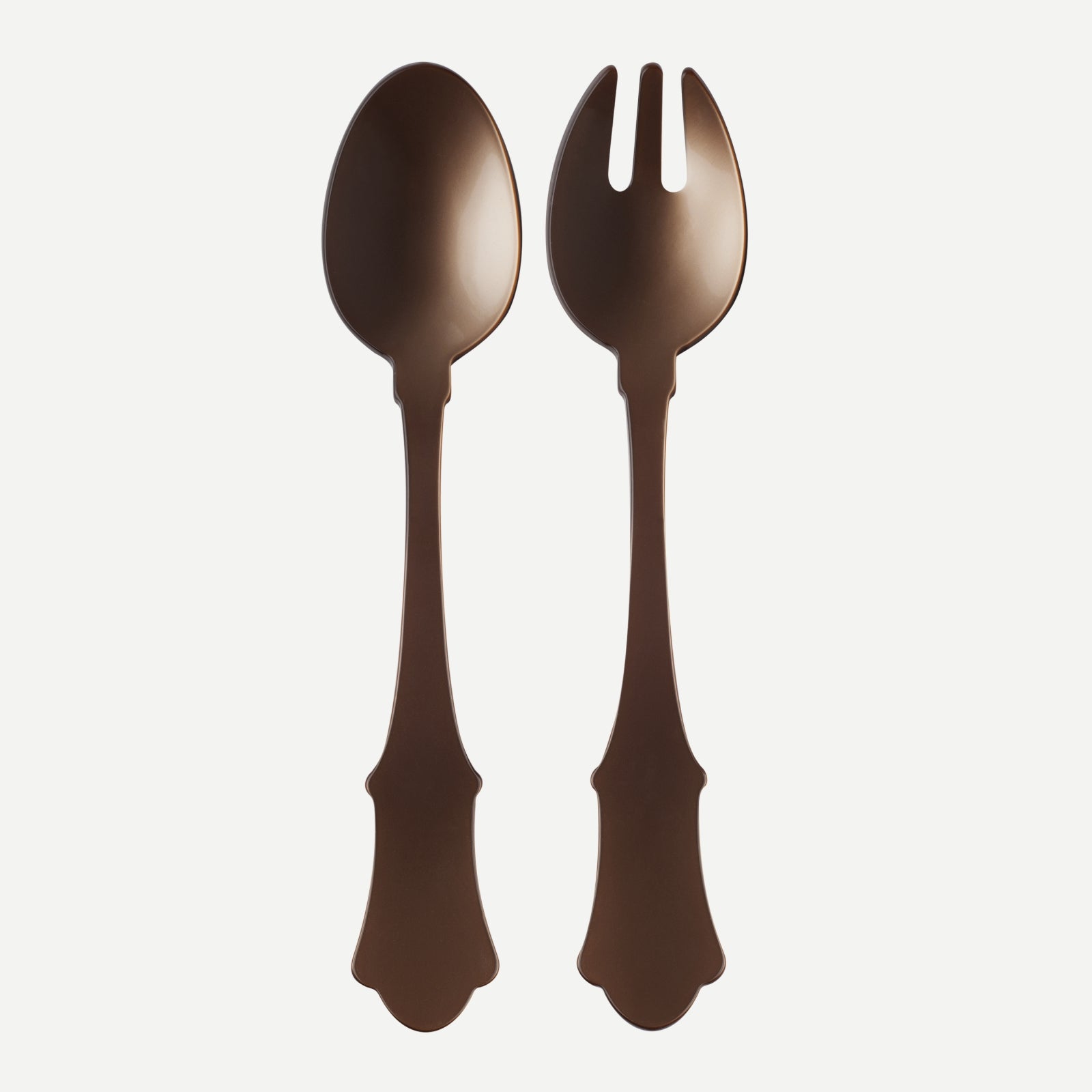 Honorine, Brown - Salad cutlery set