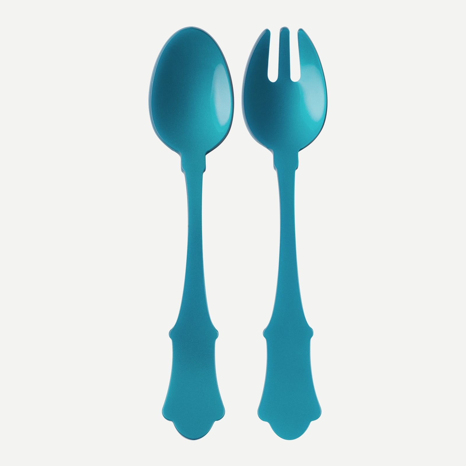 Honorine, Turquoise - Salad cutlery set