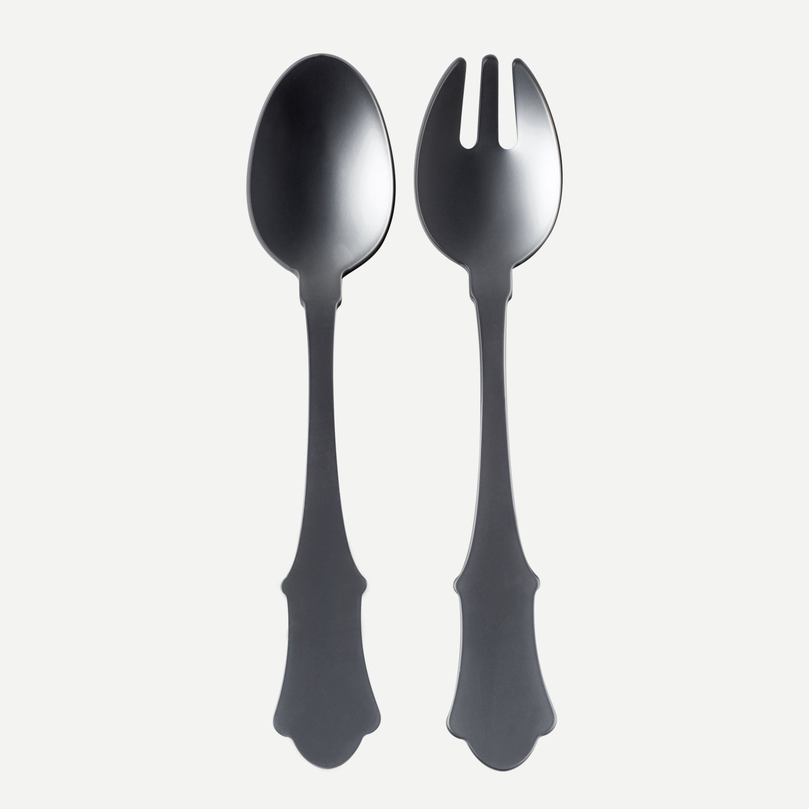 Honorine, Dark grey - Salad cutlery set