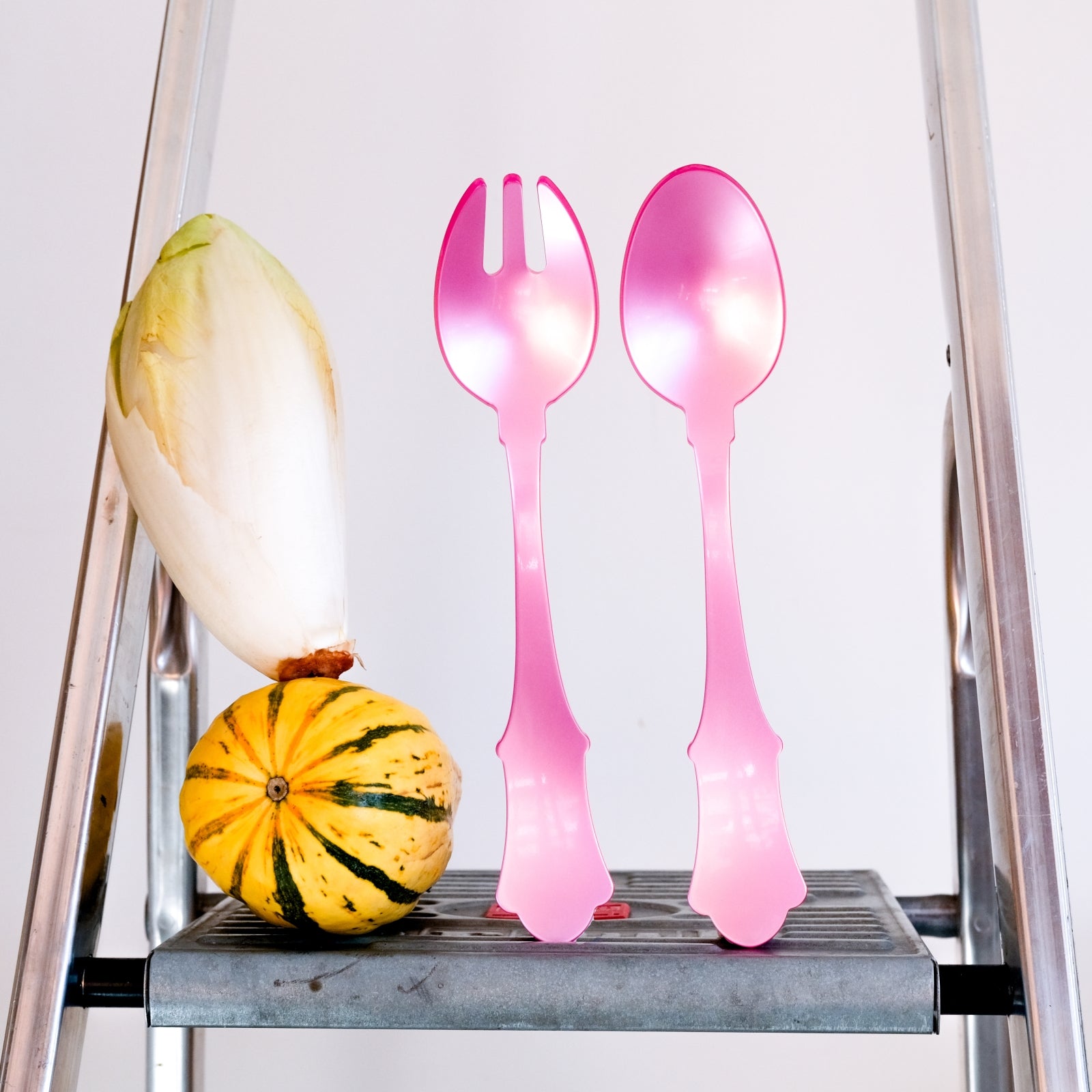 Honorine, Soft pink - Salad cutlery set