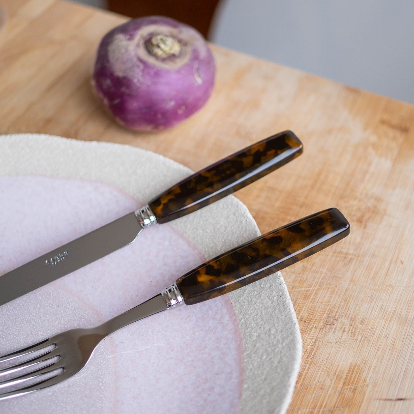 Djembe, Faux Tortoise - Dinner knife