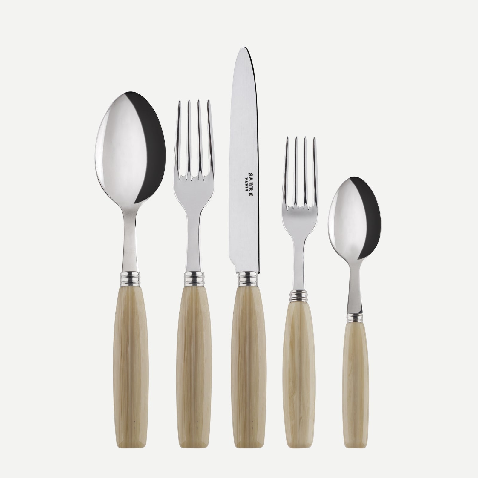 Djembe, Faux Horn - 5 pieces cutlery set