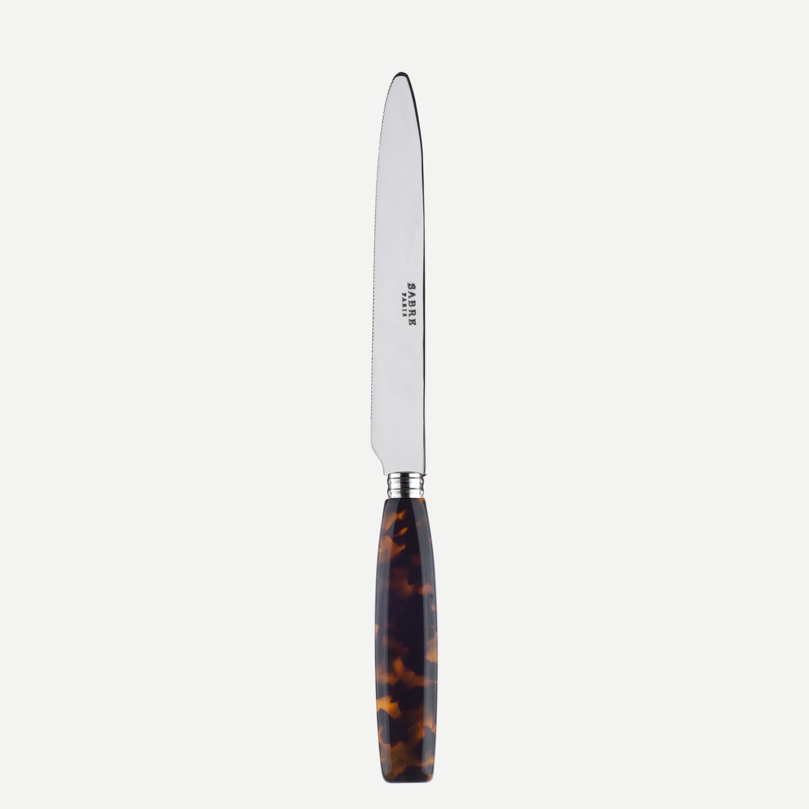 Djembe, Faux Tortoise - Serrated dinner knife blade