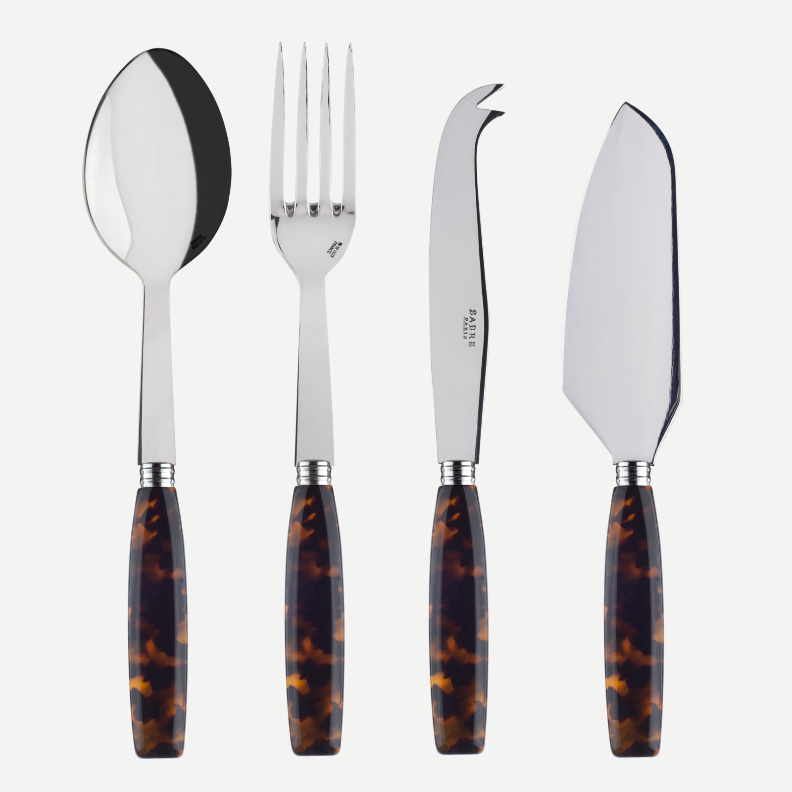 Djembe, Faux Tortoise - Set of 4 must-have serving pieces