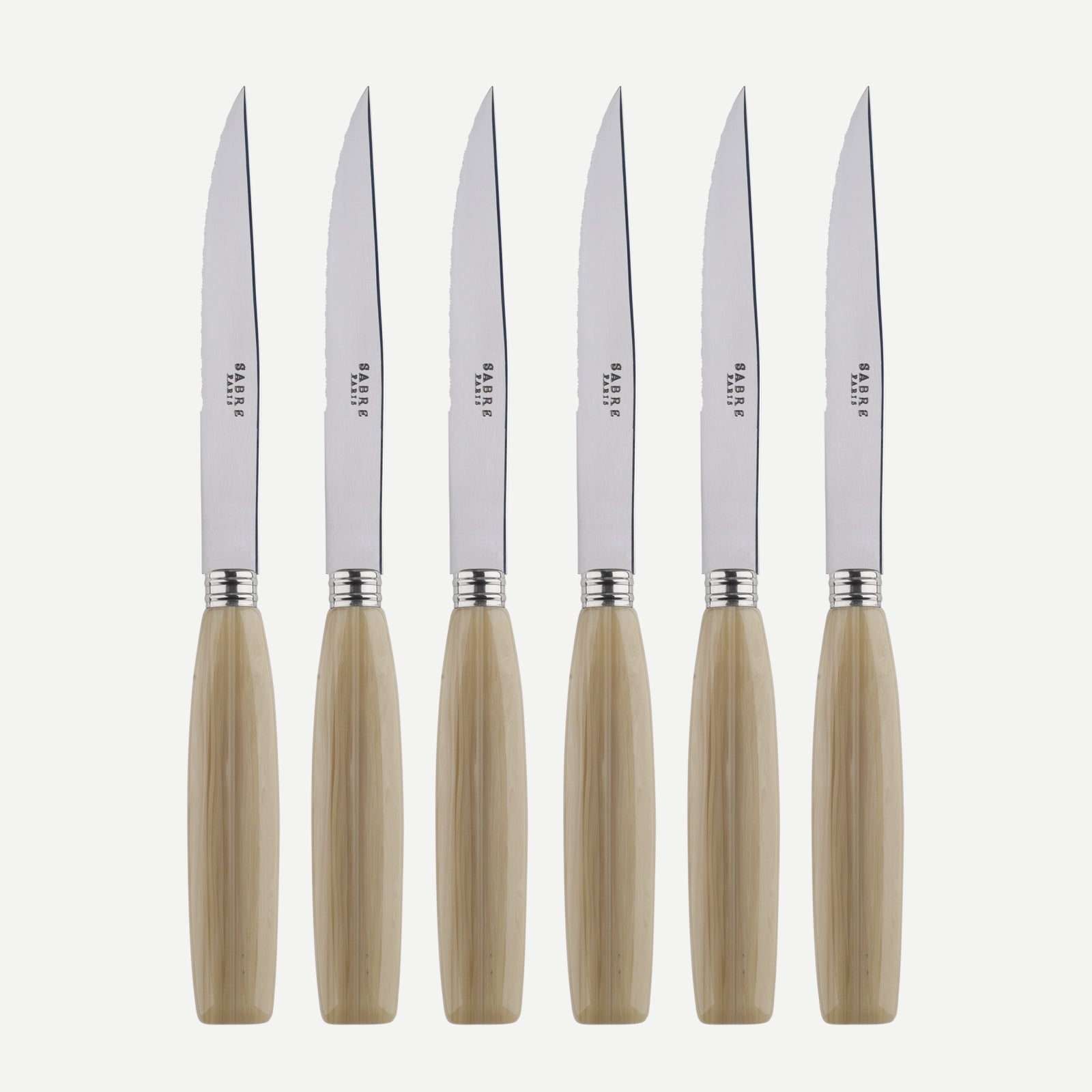 Djembe, Faux Horn - Set of 6 steak knives