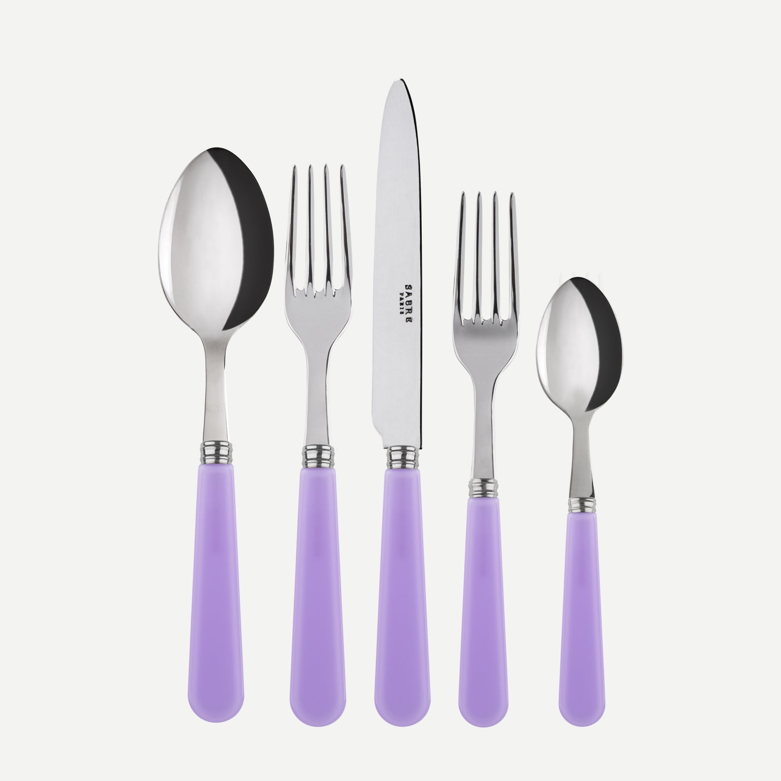 Duo, Lilac - 5 pieces cutlery set