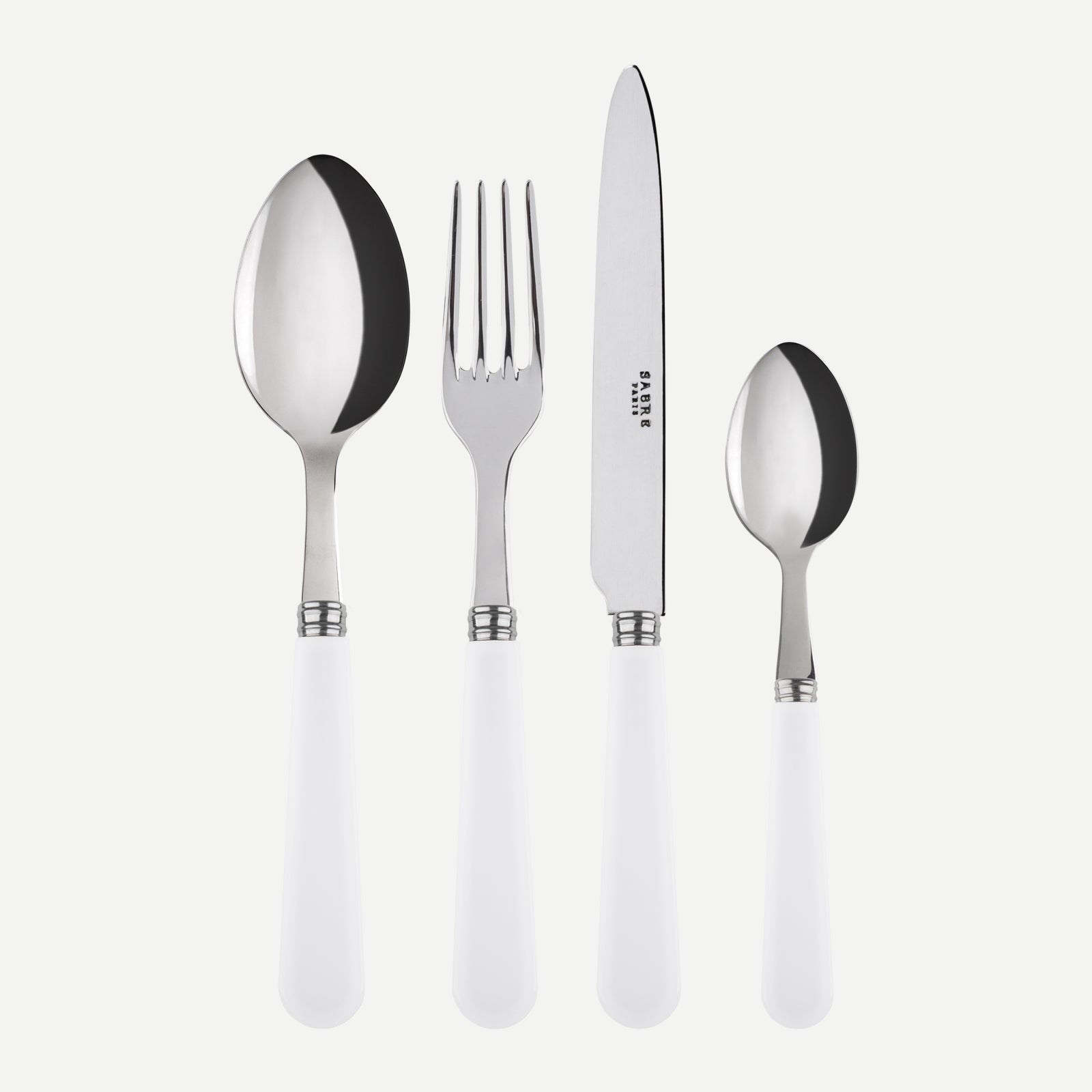 Duo, White - 24 pieces cutlery set
