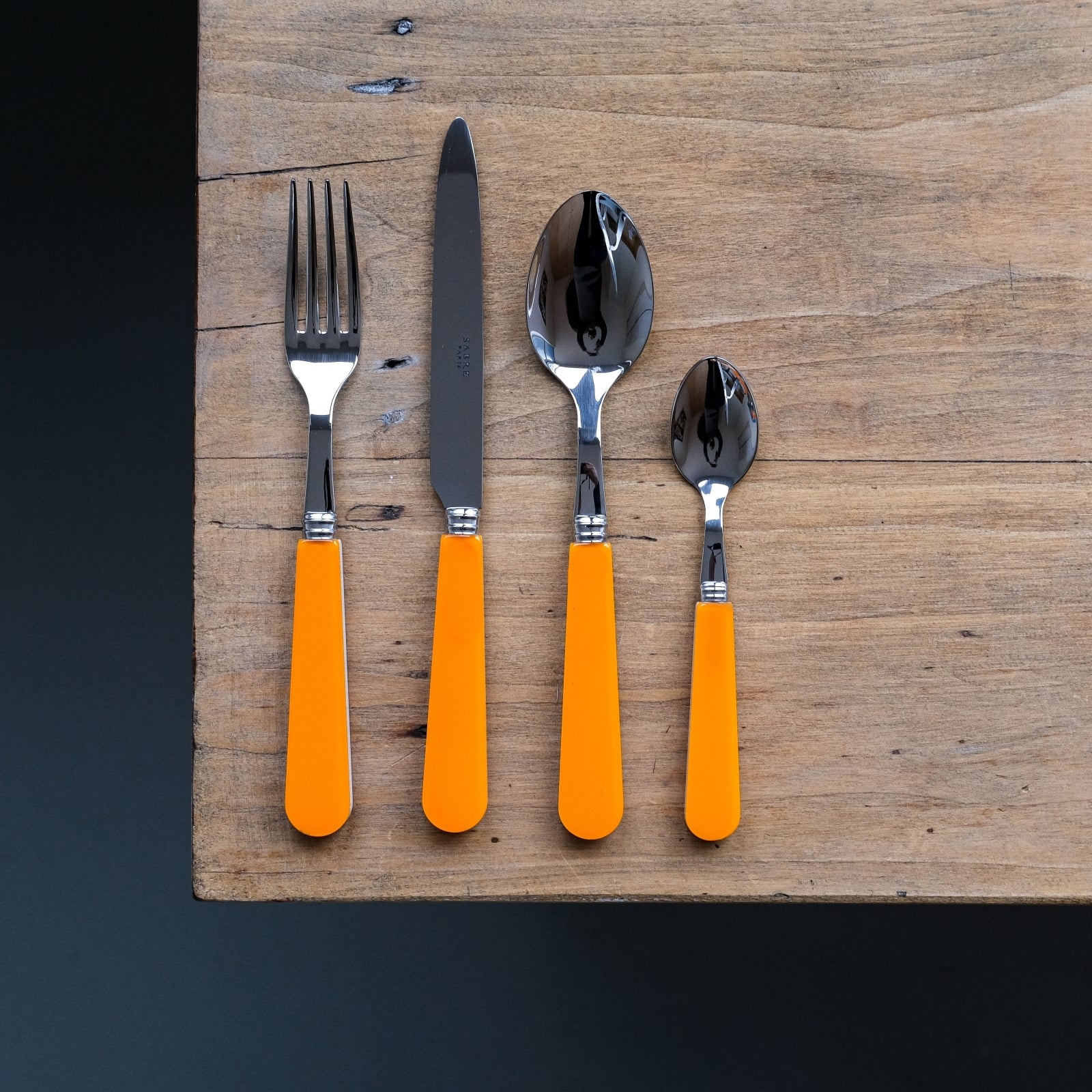 Duo, Orange - 20 pieces cutlery set