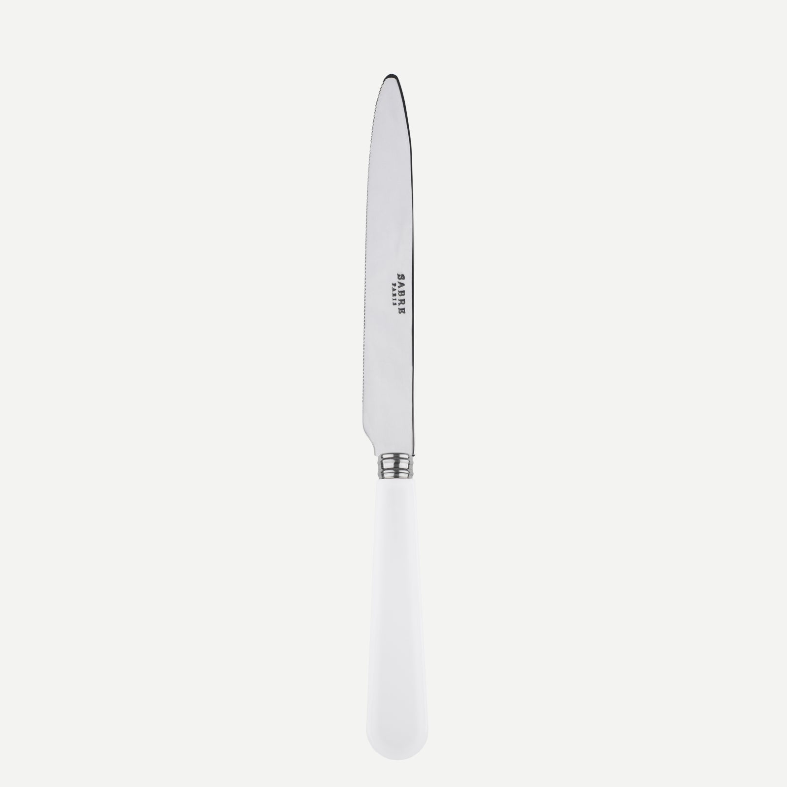Duo, White - Serrated dinner knife blade