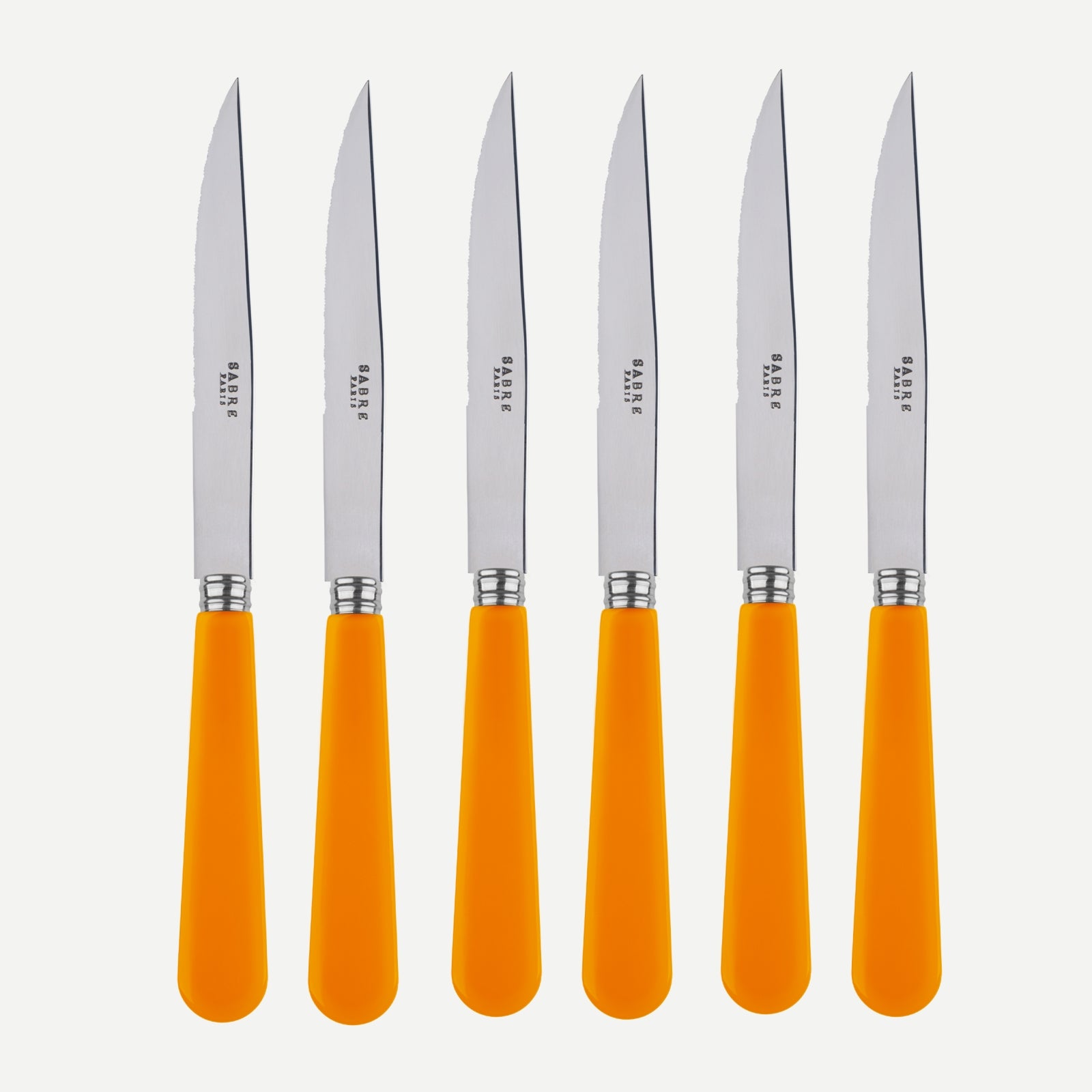Duo, Orange - Set of 6 steak knives