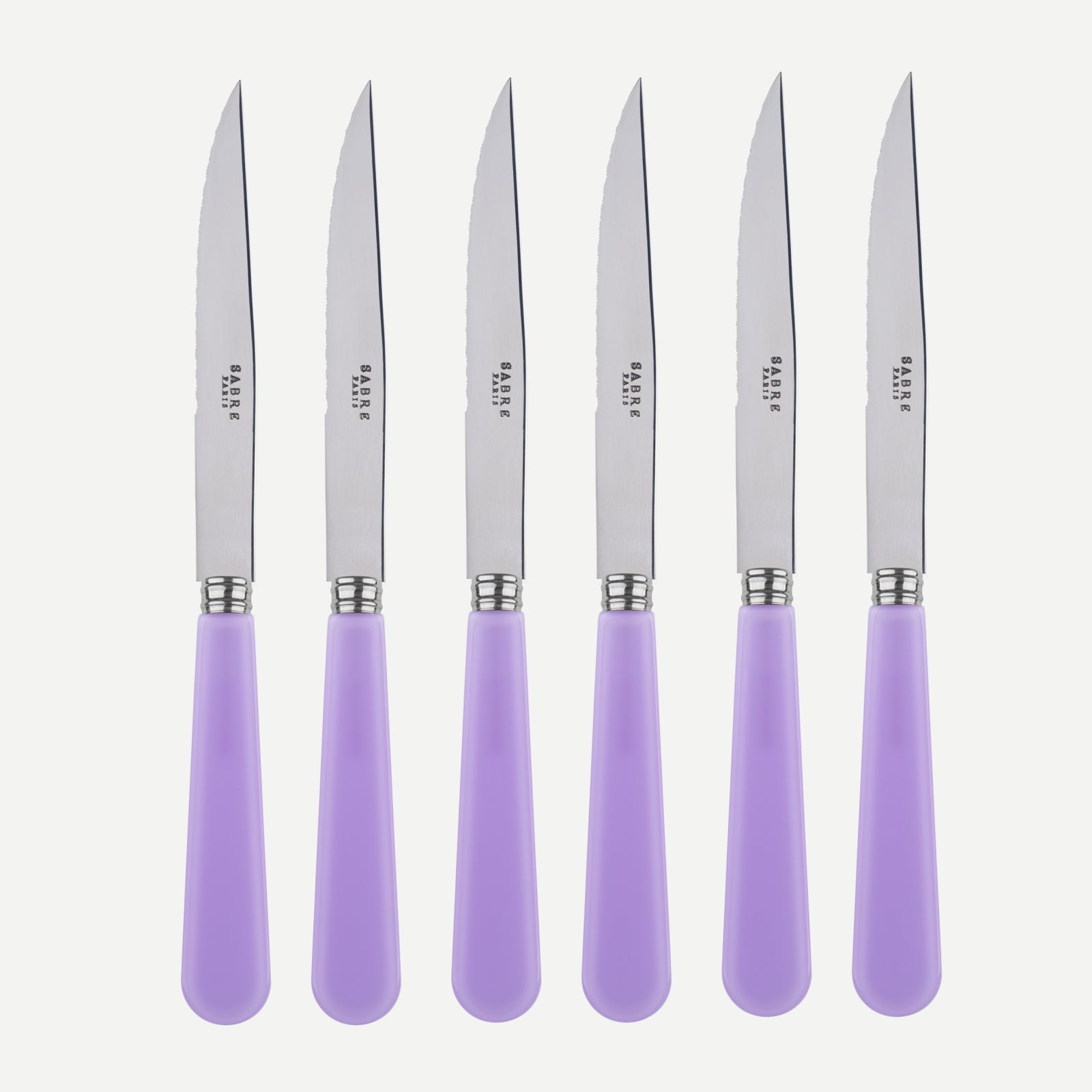 Duo, Lilac - Set of 6 steak knives
