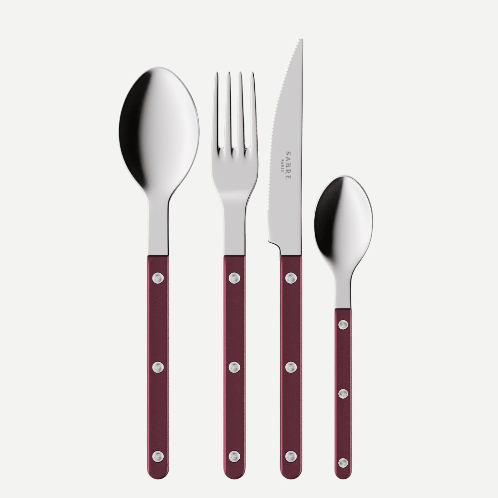 Bistrot Pearly, Aubergine - 24 pieces cutlery set