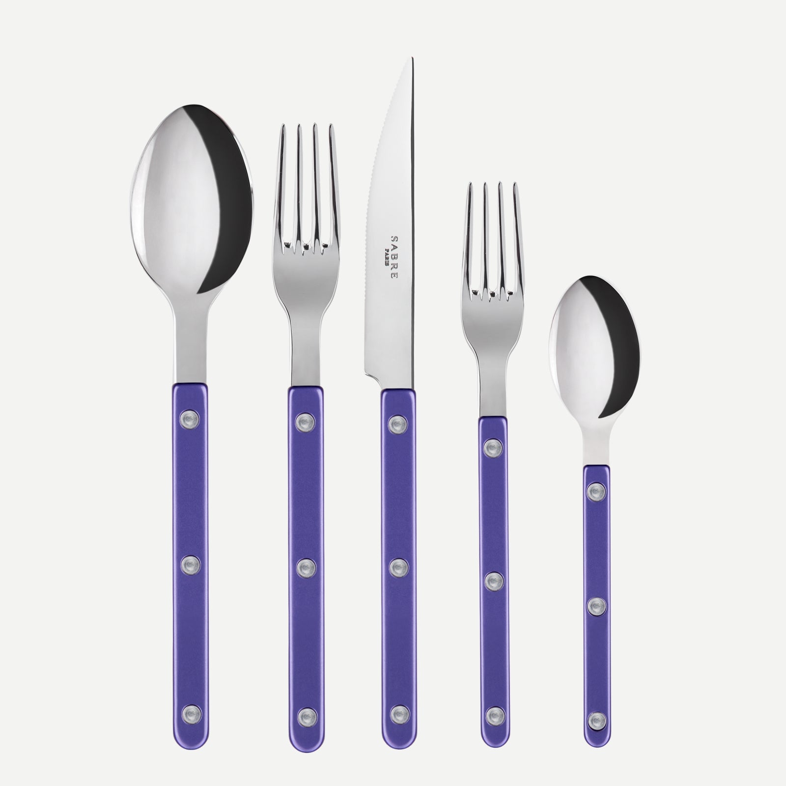 Bistrot Pearly, Purple - 20 pieces cutlery set