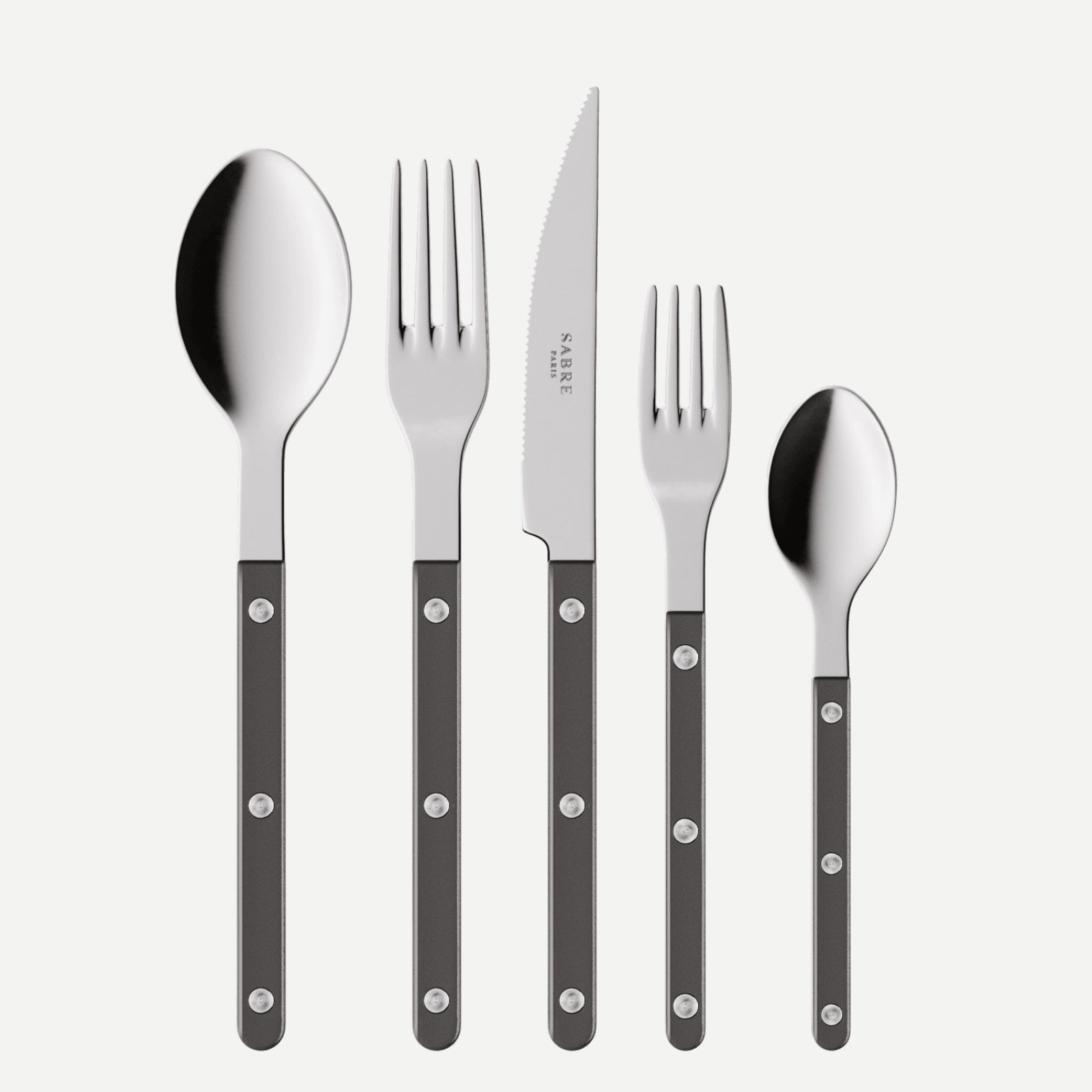 Bistrot Pearly, Dark grey - 20 pieces cutlery set
