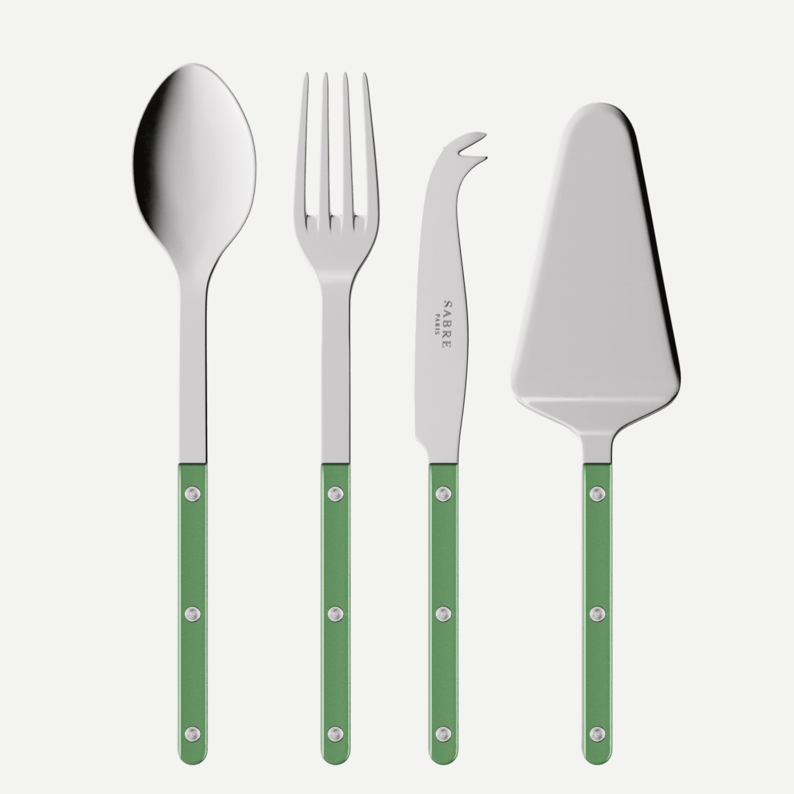 Bistrot Pearly, Garden green - Set of 4 Bistrot must-have serving pieces