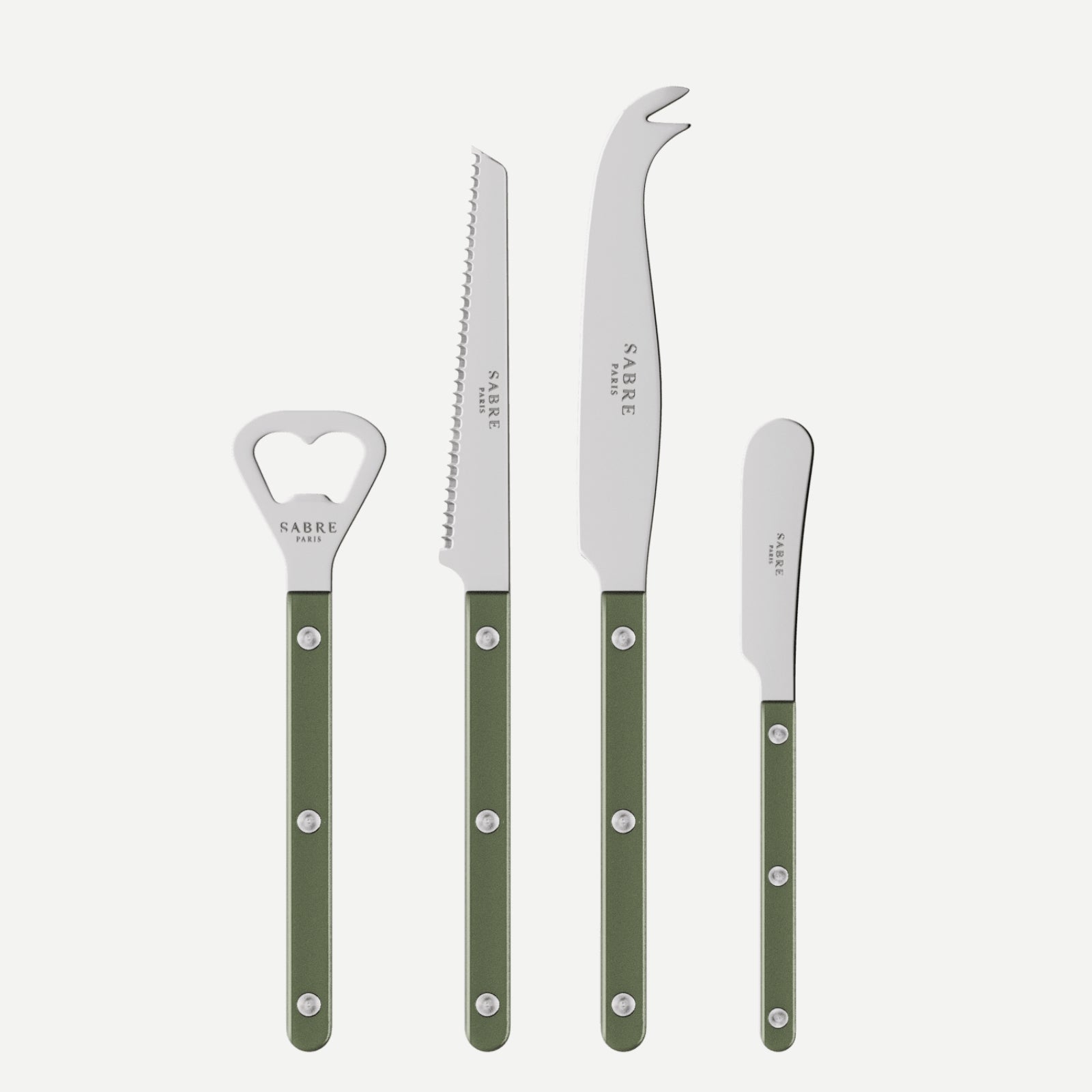 Bistrot Pearly, Dark green - Bistrot aperitif set