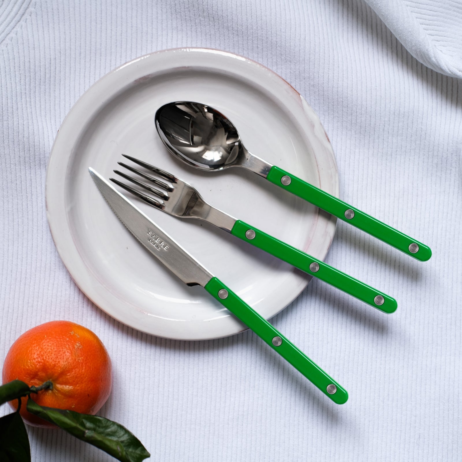 Bistrot Solid, Garden green - Dessert spoon