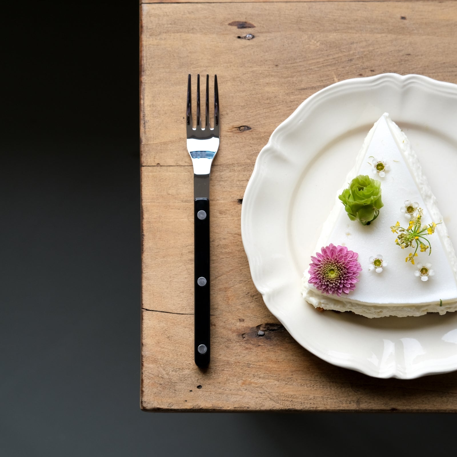 Fourchette à salade Bistrot Solid, noire