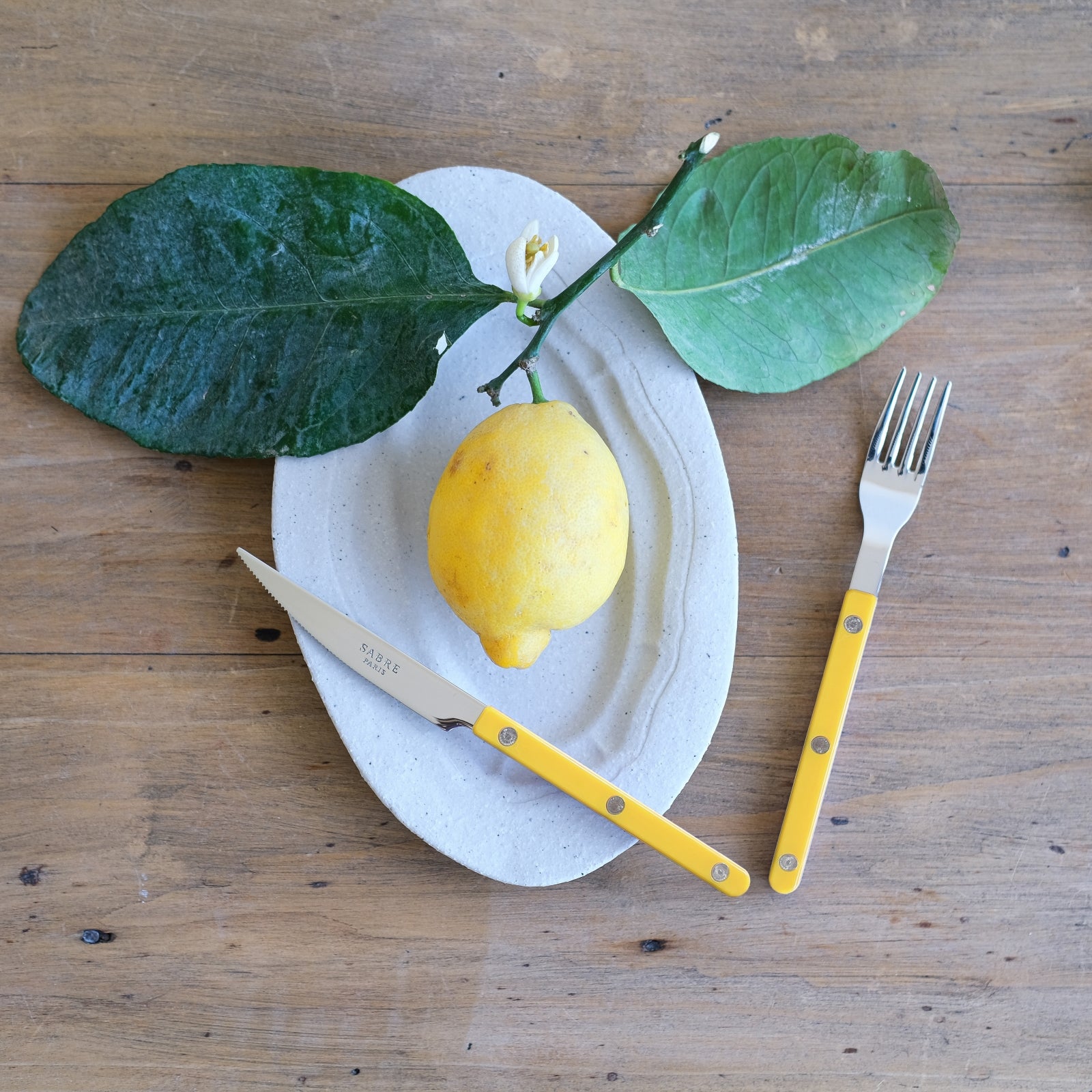 Bistrot Solid, Yellow - Dessert knife