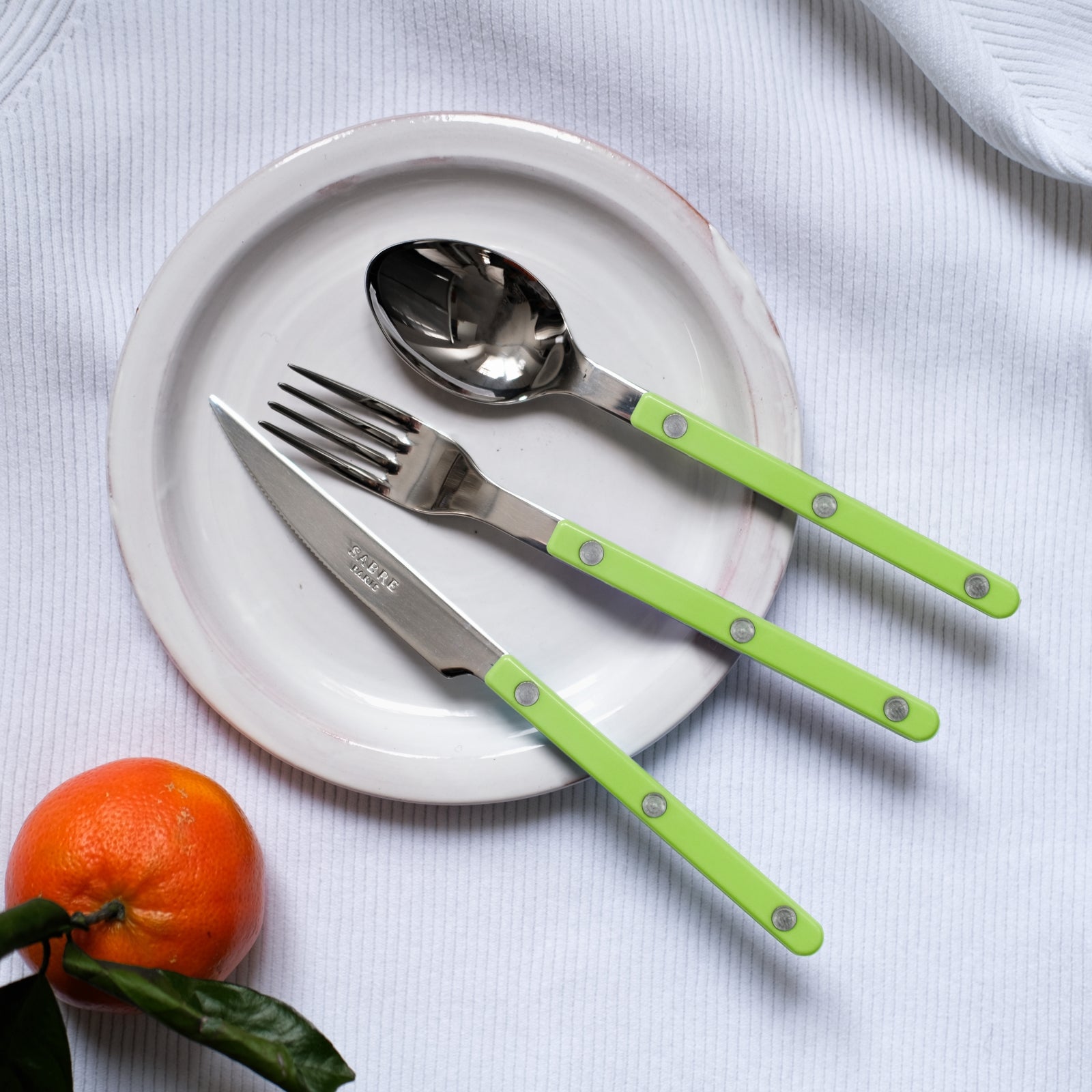 Bistrot Solid, Lime - Dessert knife