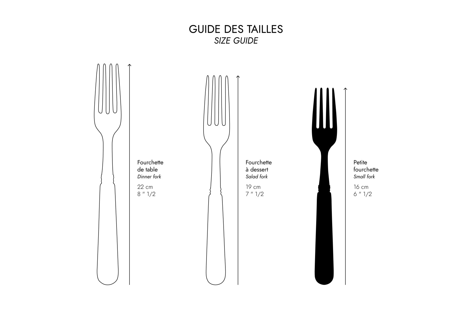 Bistrot Solid, Red - Small fork