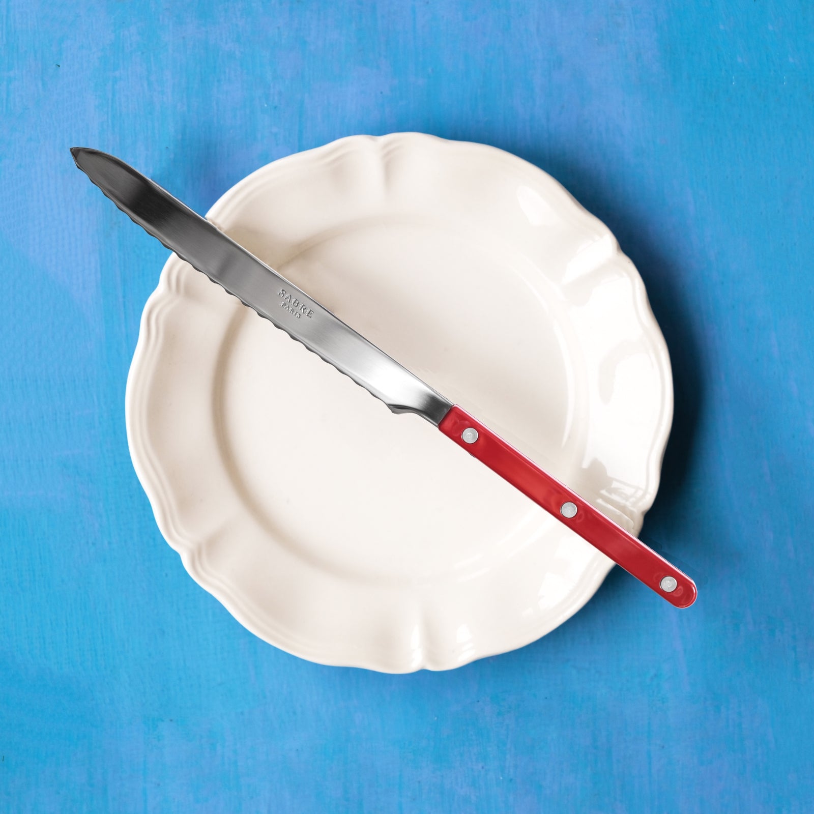 Bistrot Solid, Burgundy - Bread knife