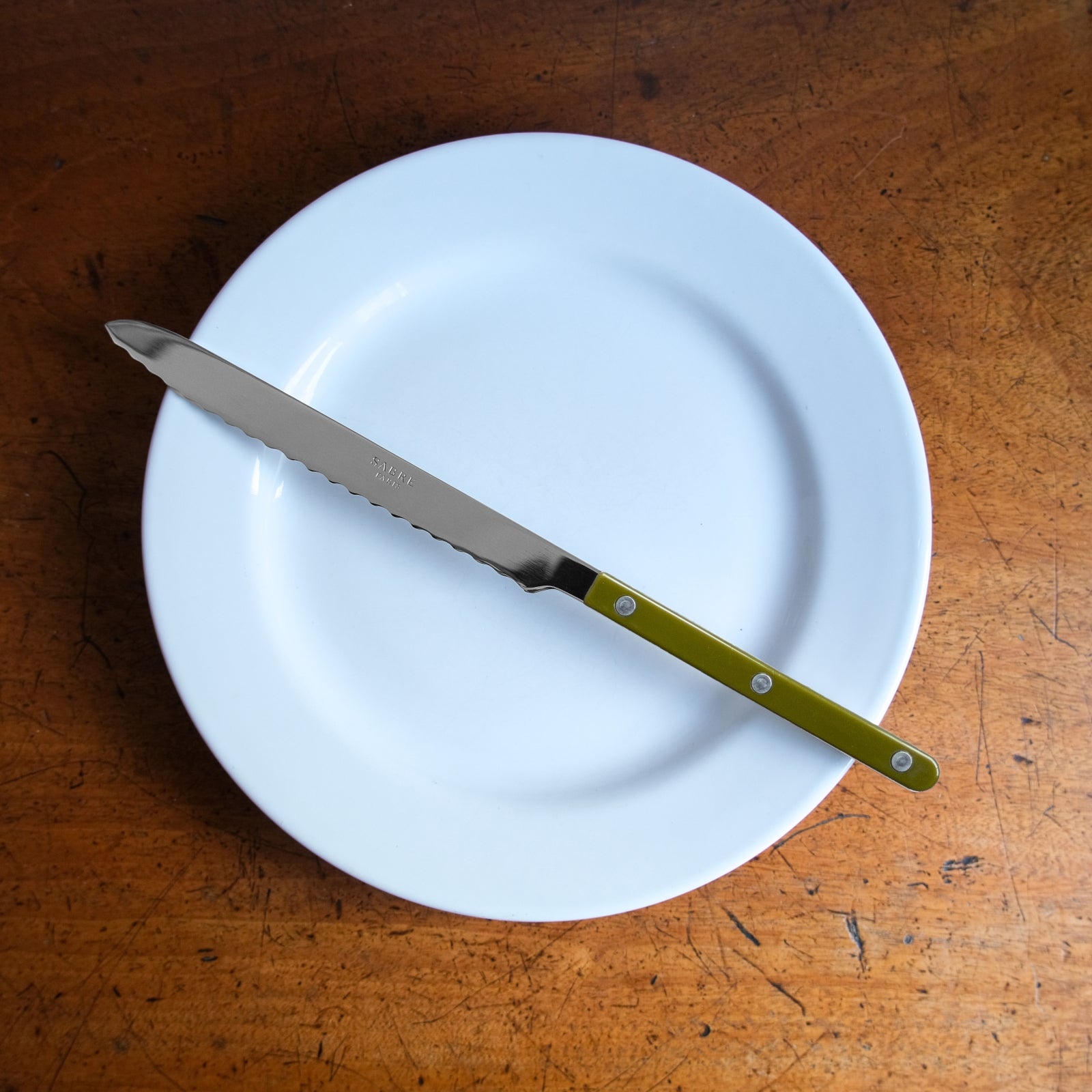 Bistrot Solid, Green fern - Bread knife