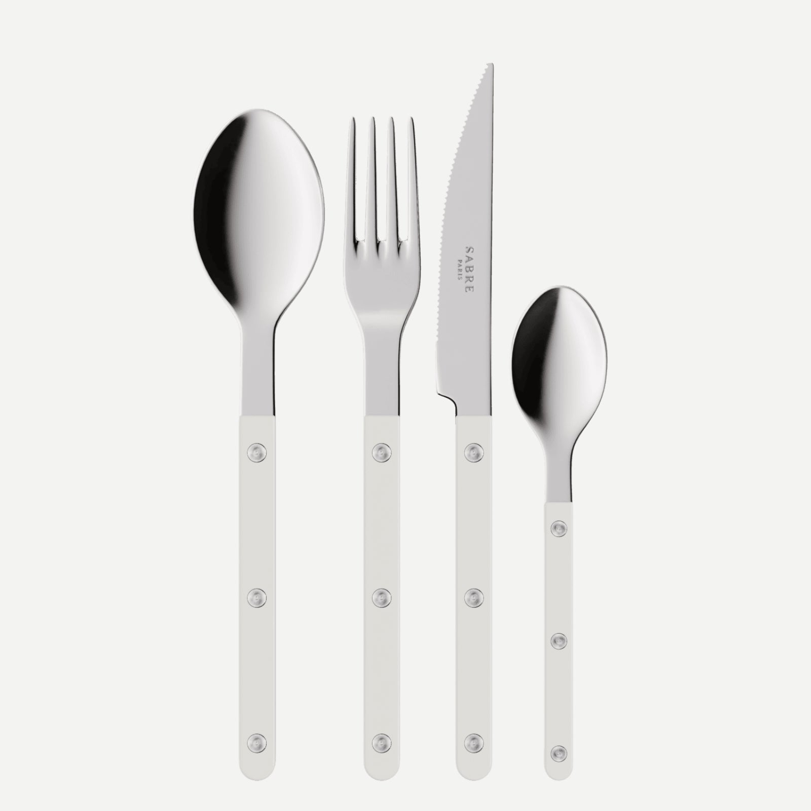 Bistrot Solid, White - 24 pieces cutlery set