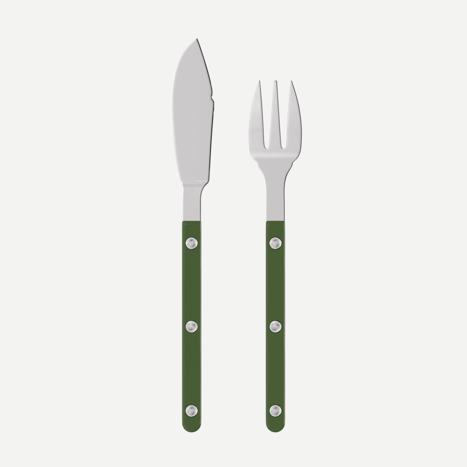 Bistrot Solid, Green - Fish set