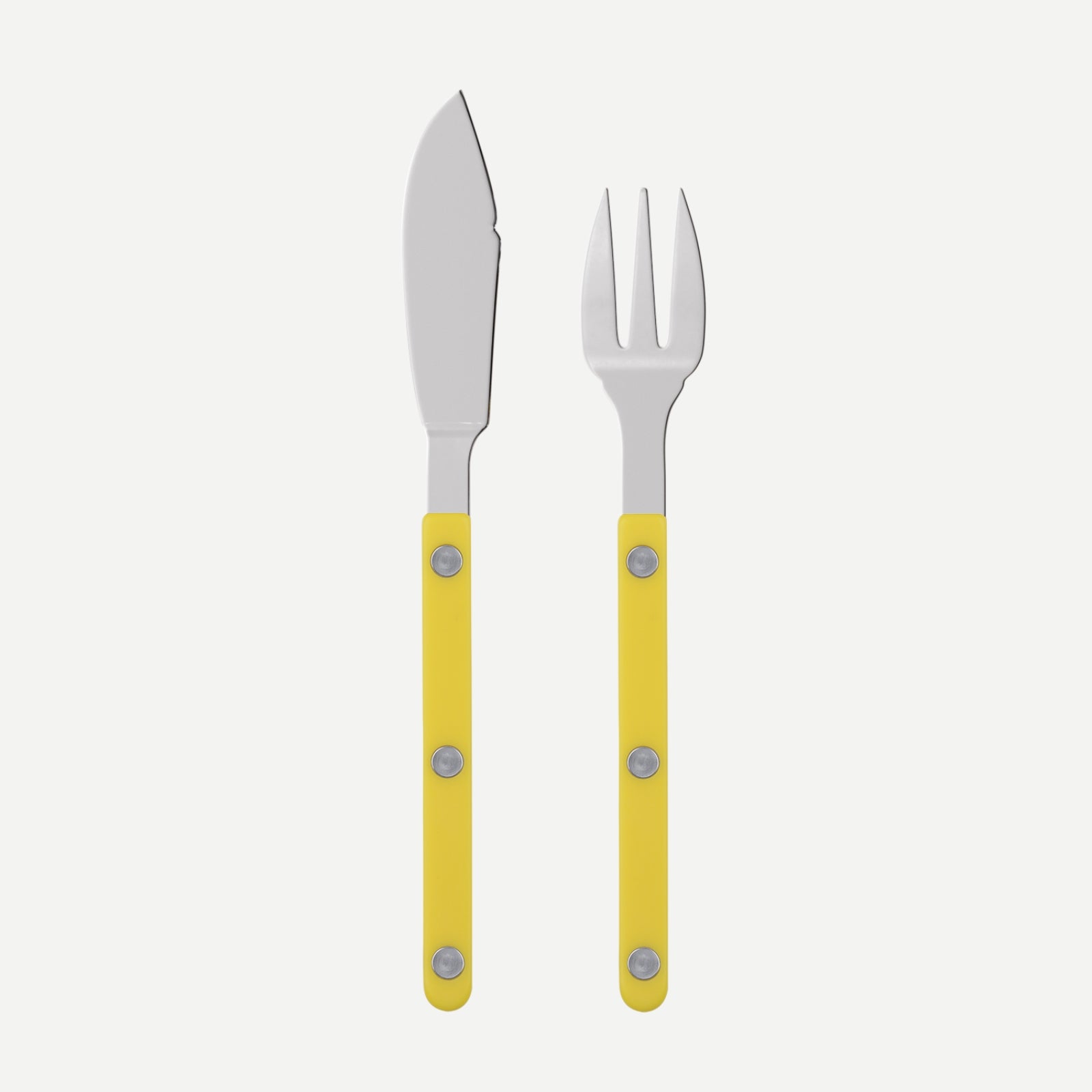 Bistrot Solid, Yellow - Fish set
