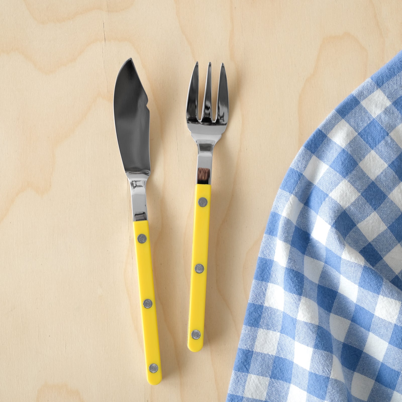 Bistrot Solid, Yellow - Fish set