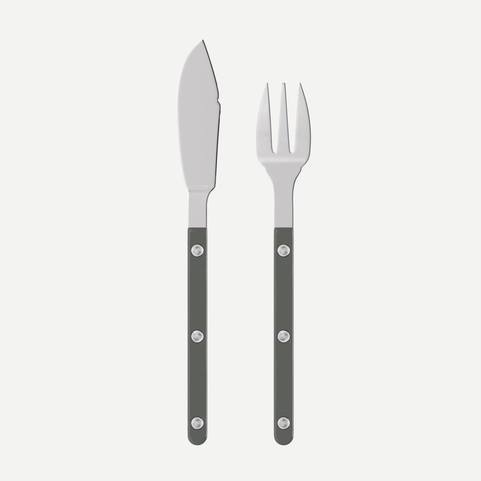 Bistrot Solid, Dark grey - Fish set