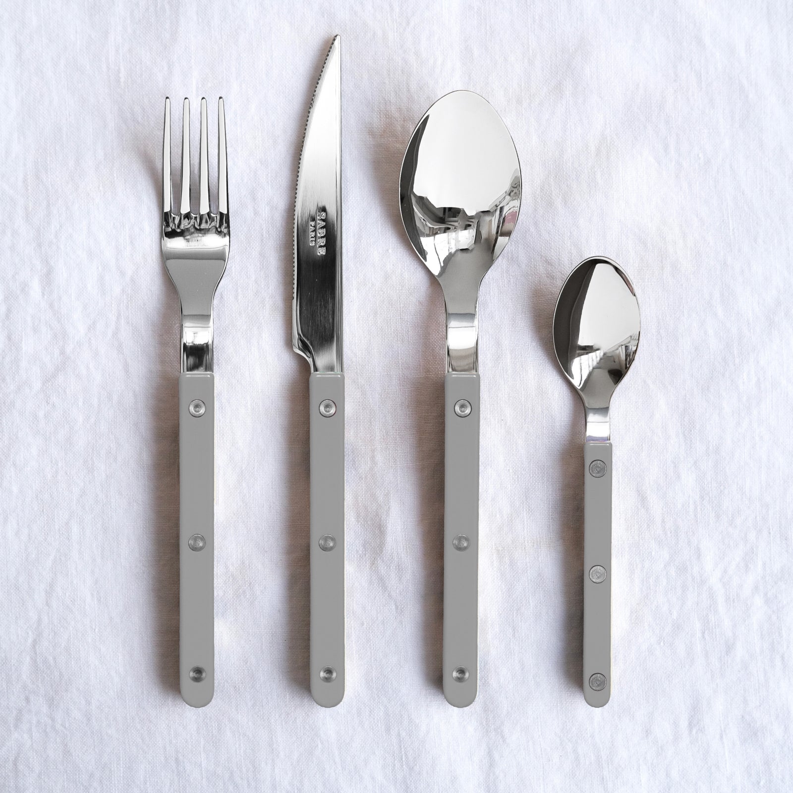 Bistrot Solid, Grey - 4 pieces cutlery set