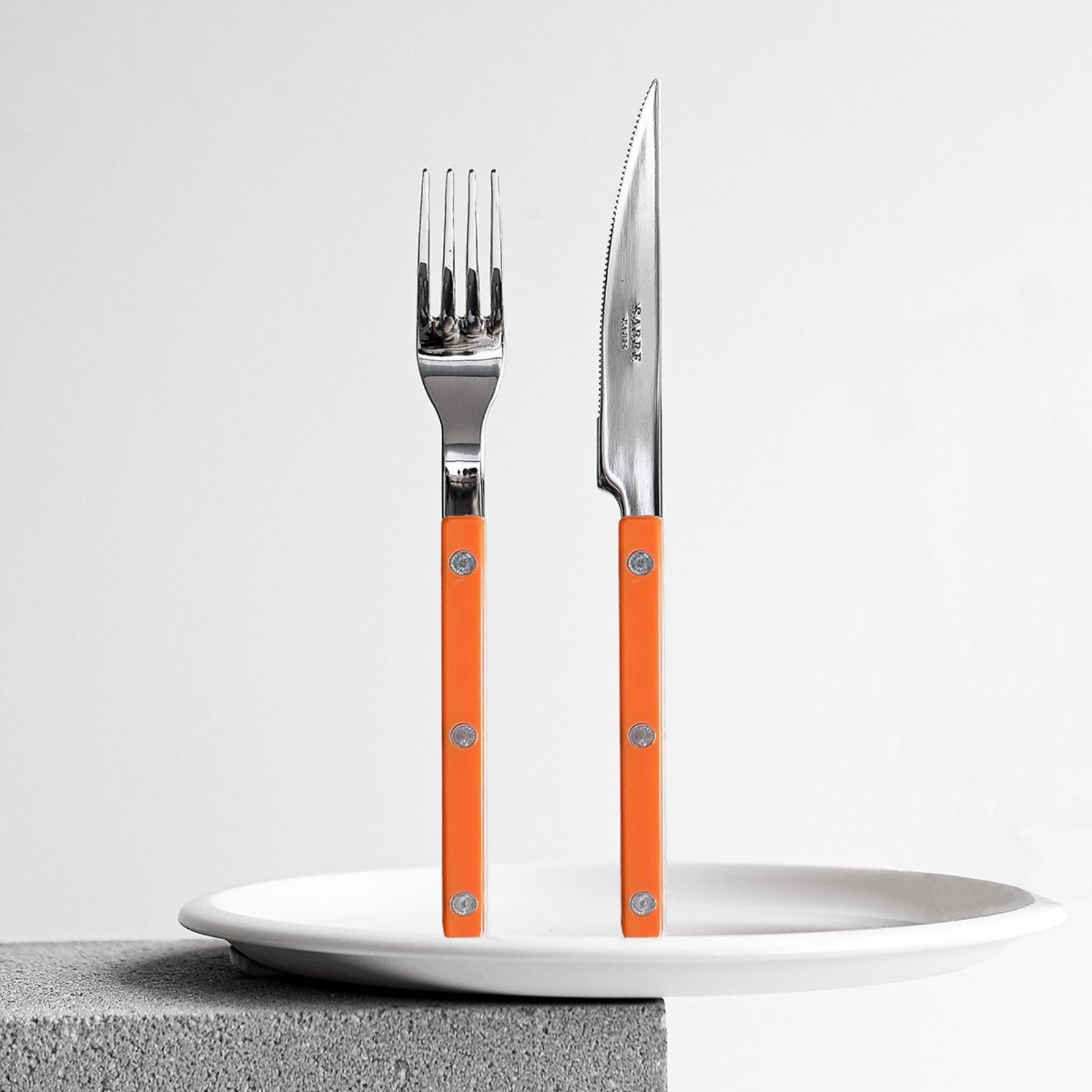 Bistrot Solid, Orange - 4 pieces cutlery set