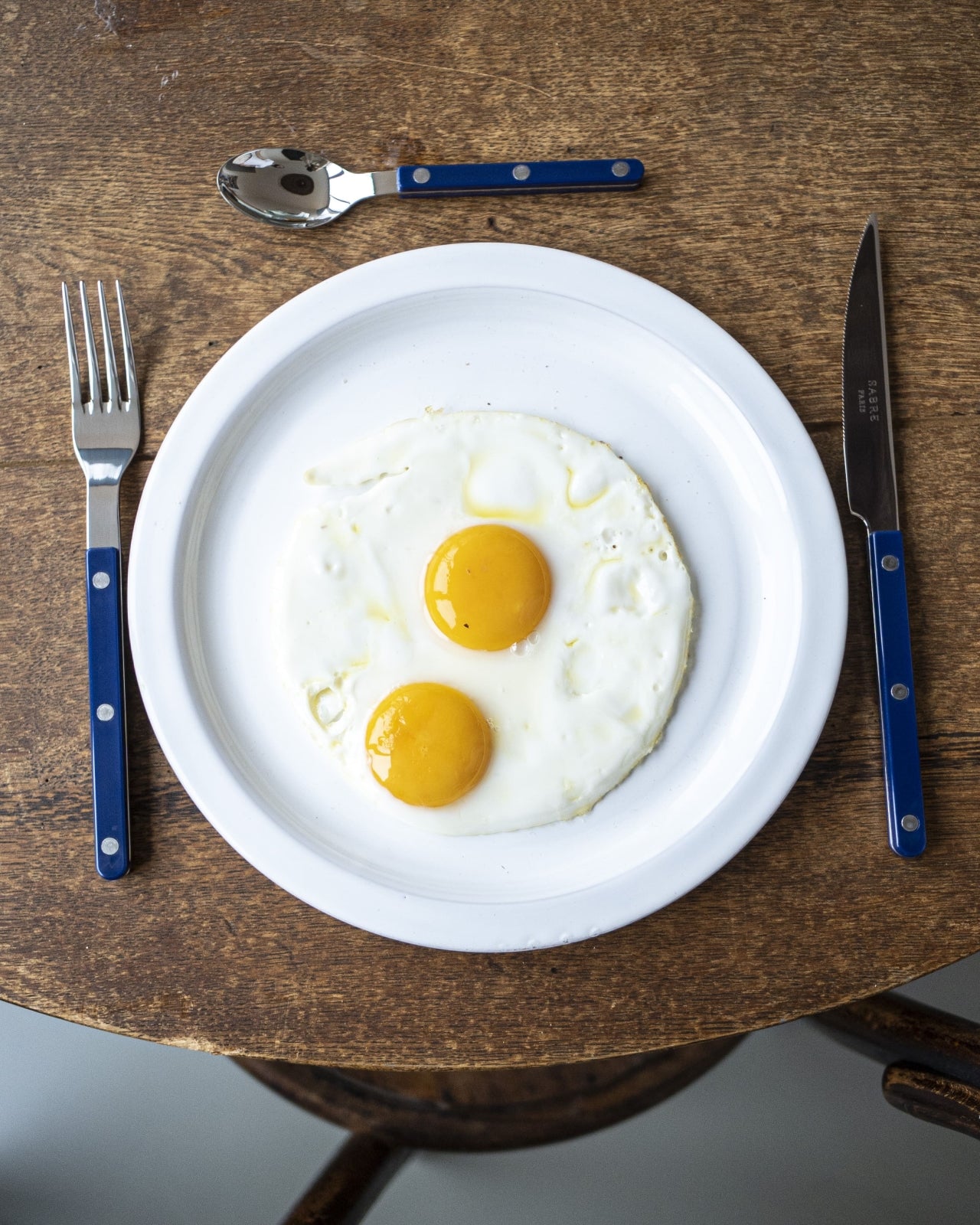 Bistrot Solid, bleu marine - ensemble de couverts 4 pièces