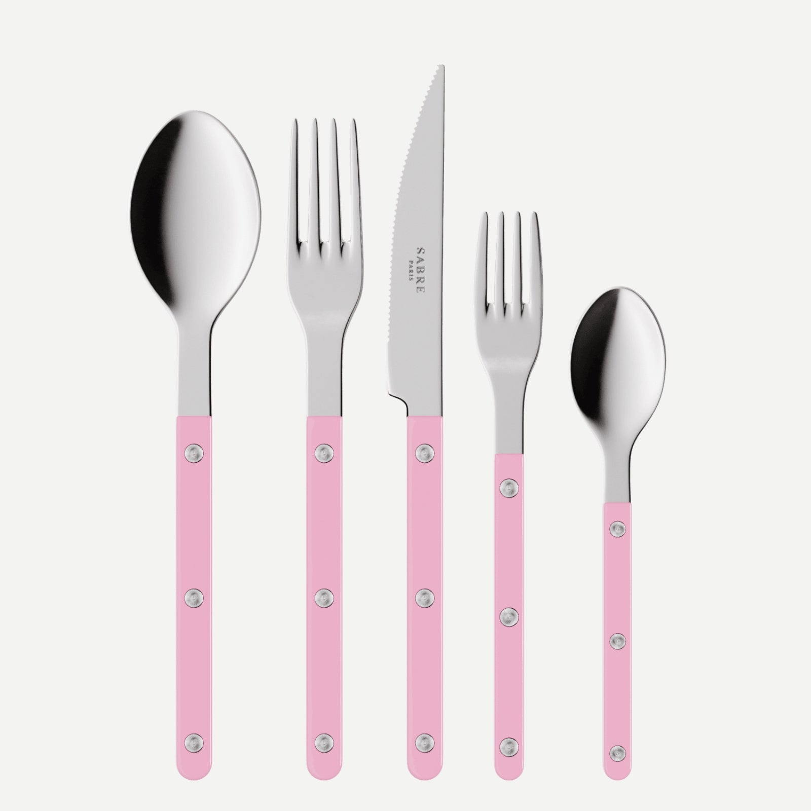 Bistrot Solid, Pink - 20 pieces cutlery set