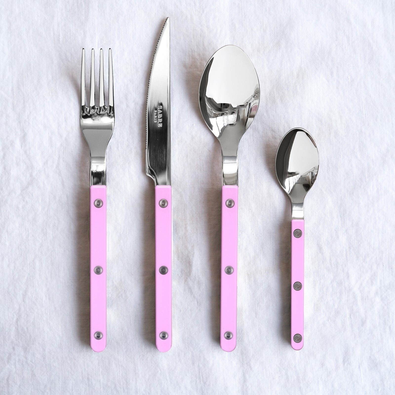 Bistrot Solid, Pink - 20 pieces cutlery set