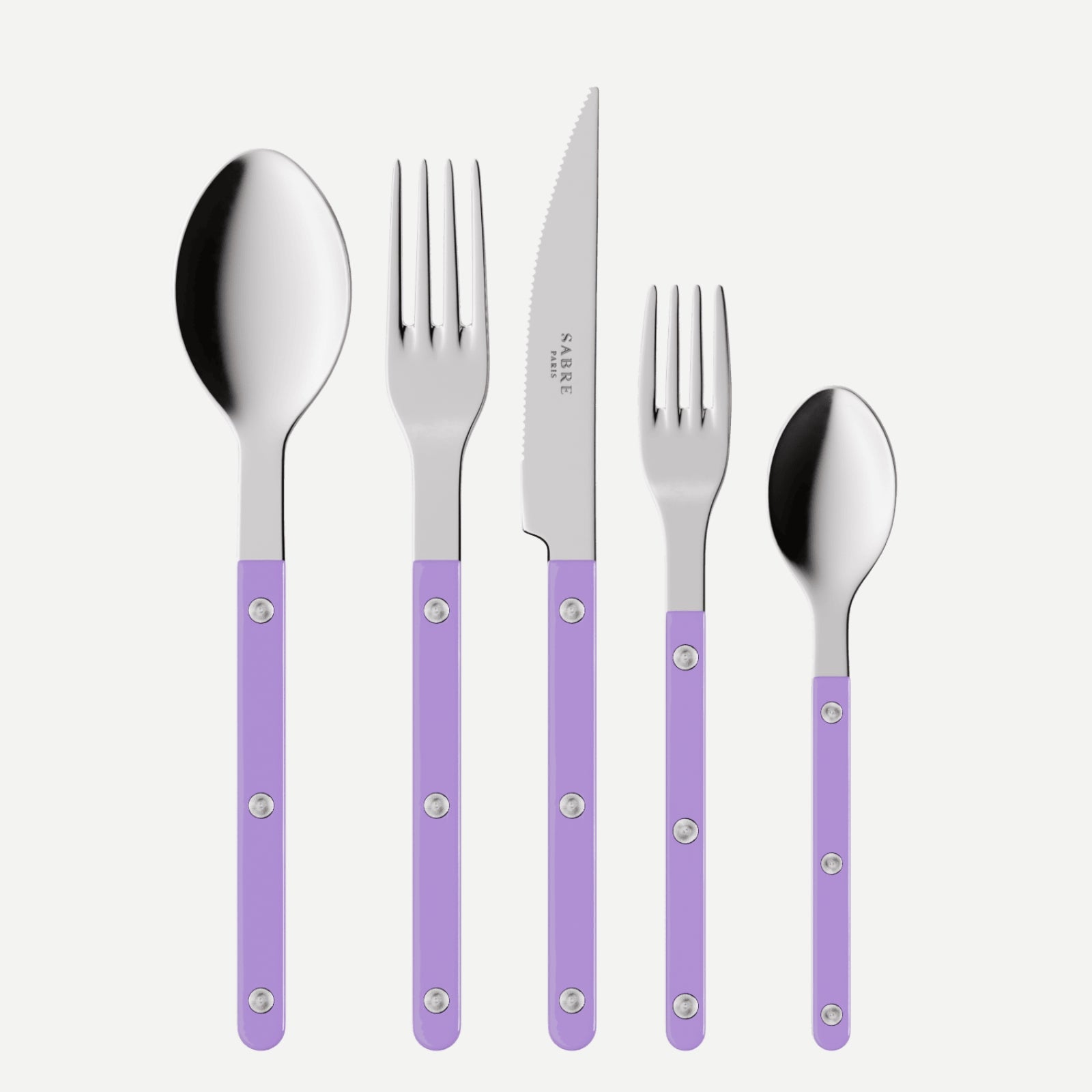 Bistrot Solid, Purple - 20 pieces cutlery set