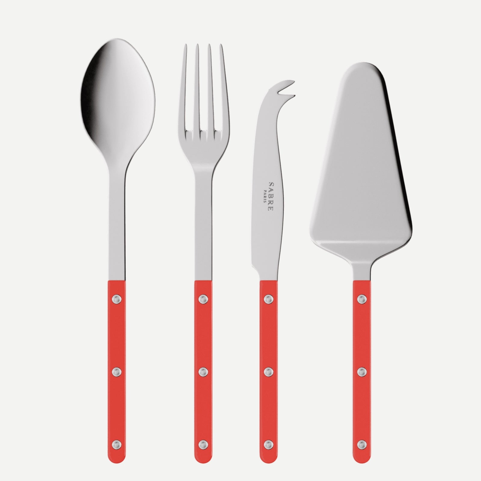 Bistrot Solid, Red - Set of 4 Bistrot must-have serving pieces