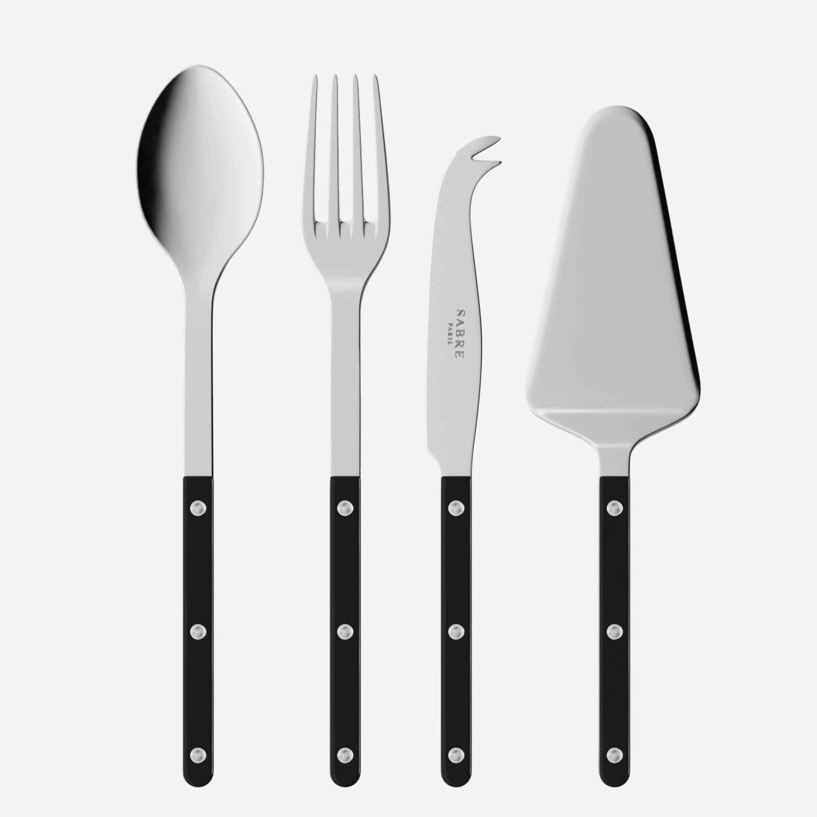Bistrot Solid, Black - Set of 4 Bistrot must-have serving pieces